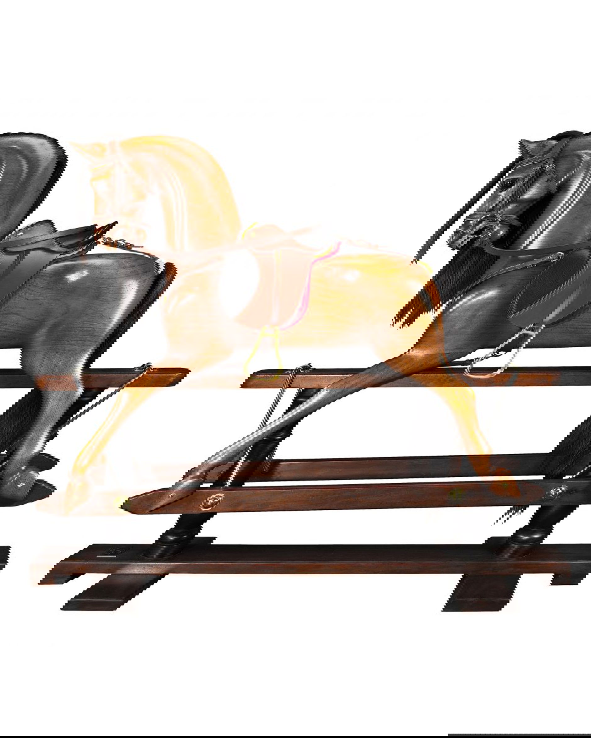 Victorian gunghäst brun