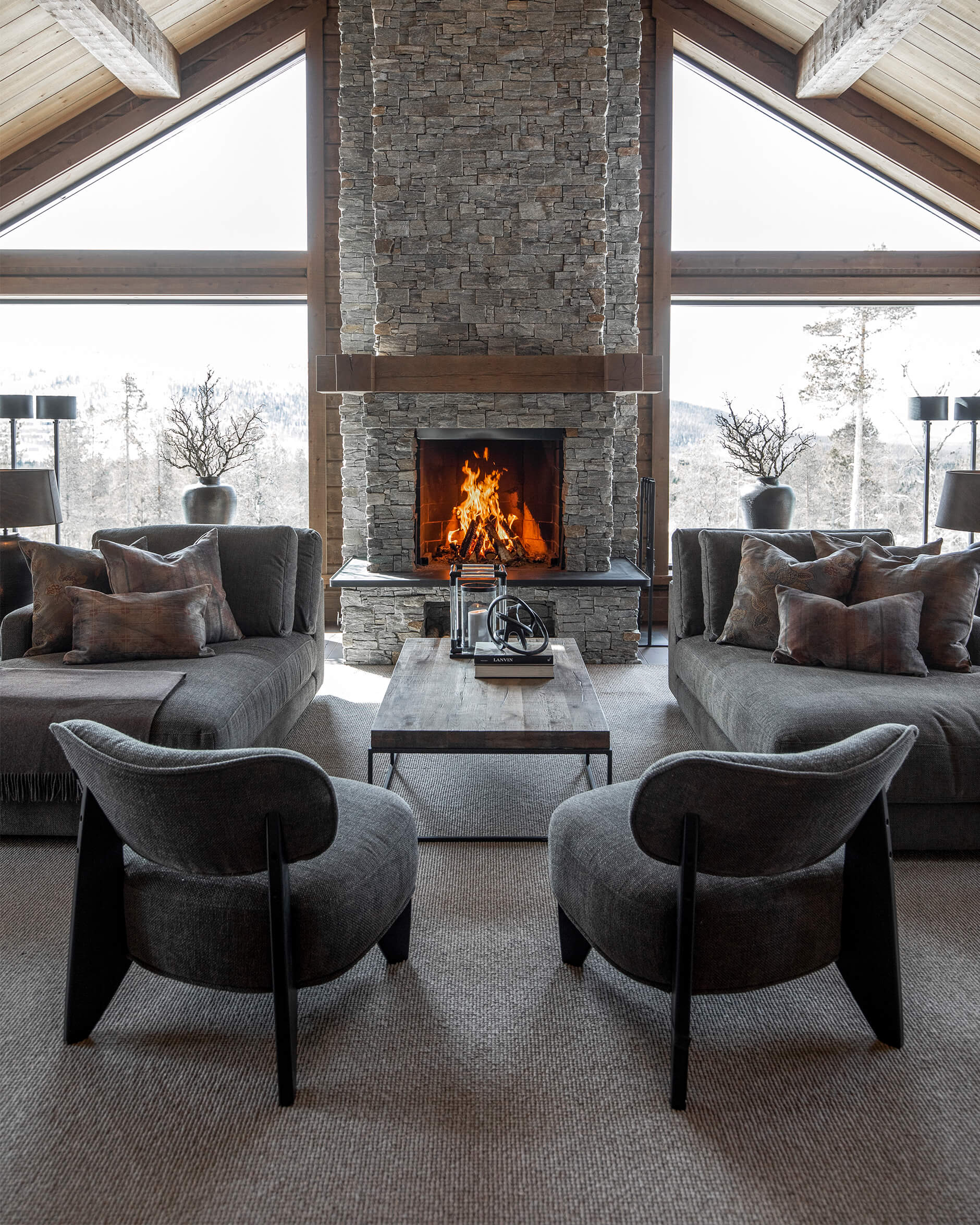 Reno chaise longue quiet wood left