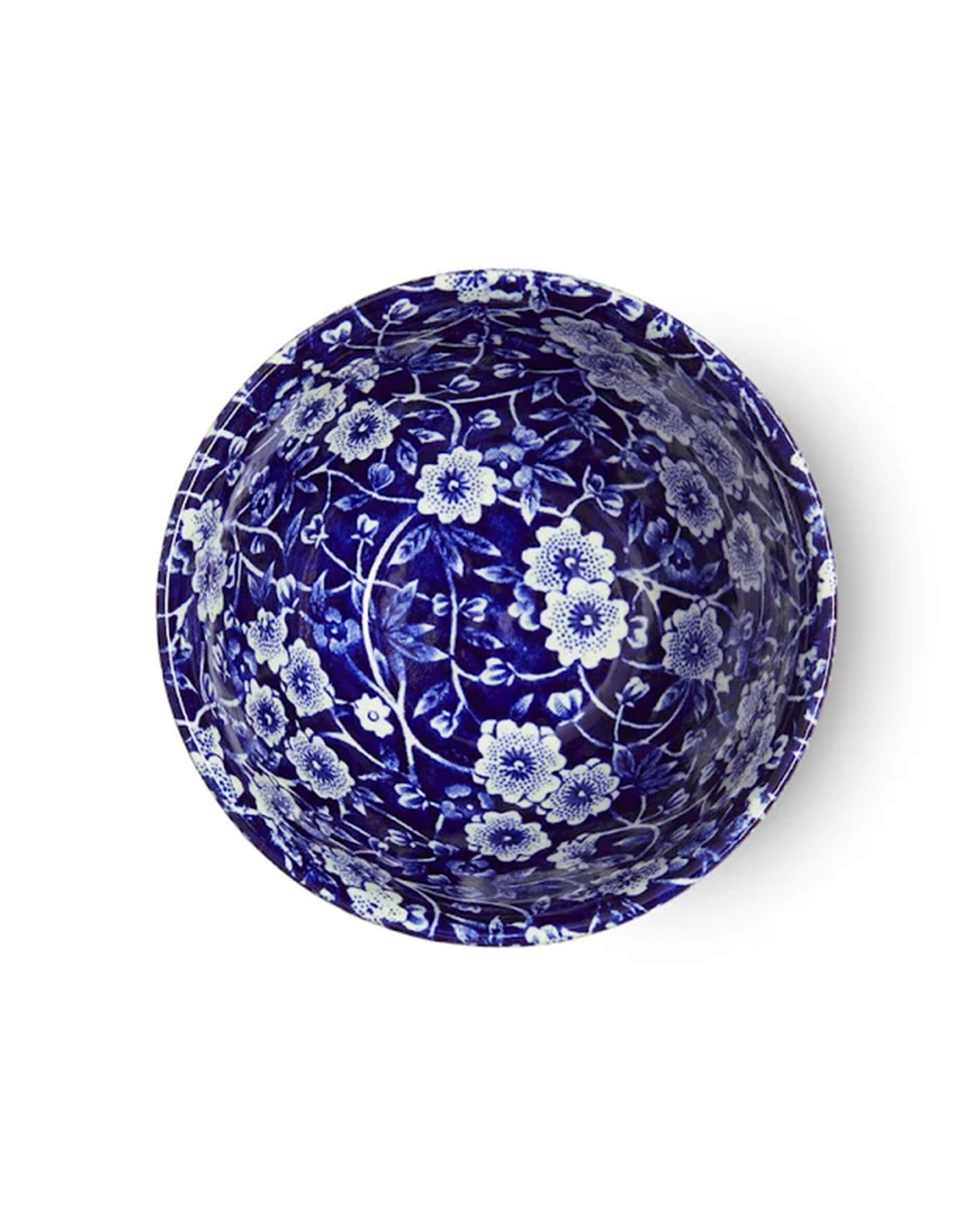 Blue Calico sockerskål vit/blå