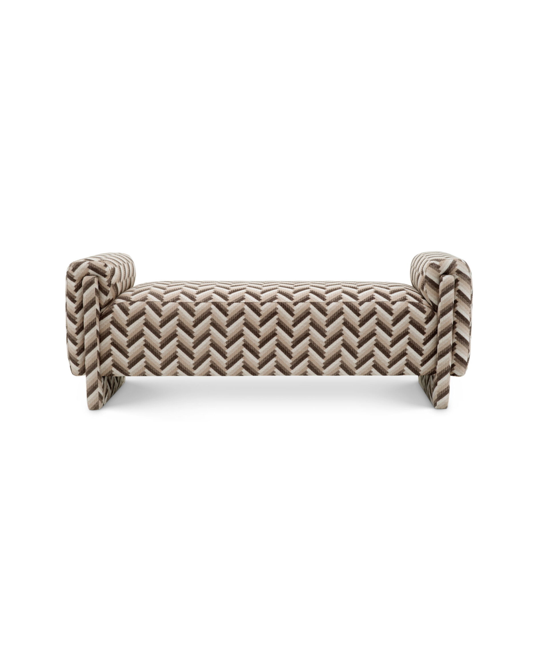 Del Vale bänk chevron brown