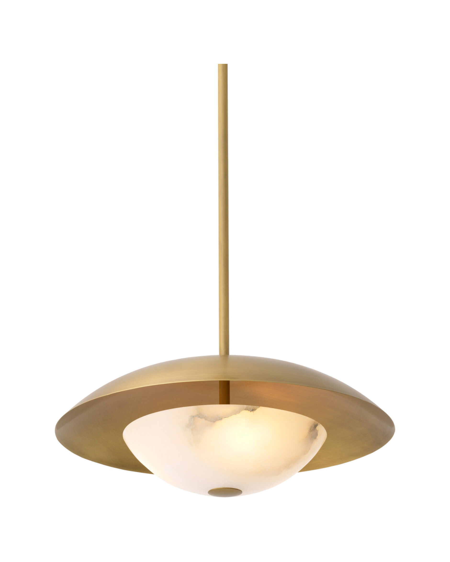 Marcona taklampa antik mässing