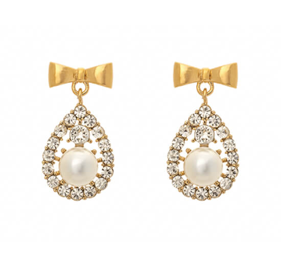 Ivory Pearl / Guld - Petite Coco örhängen ivory pearl