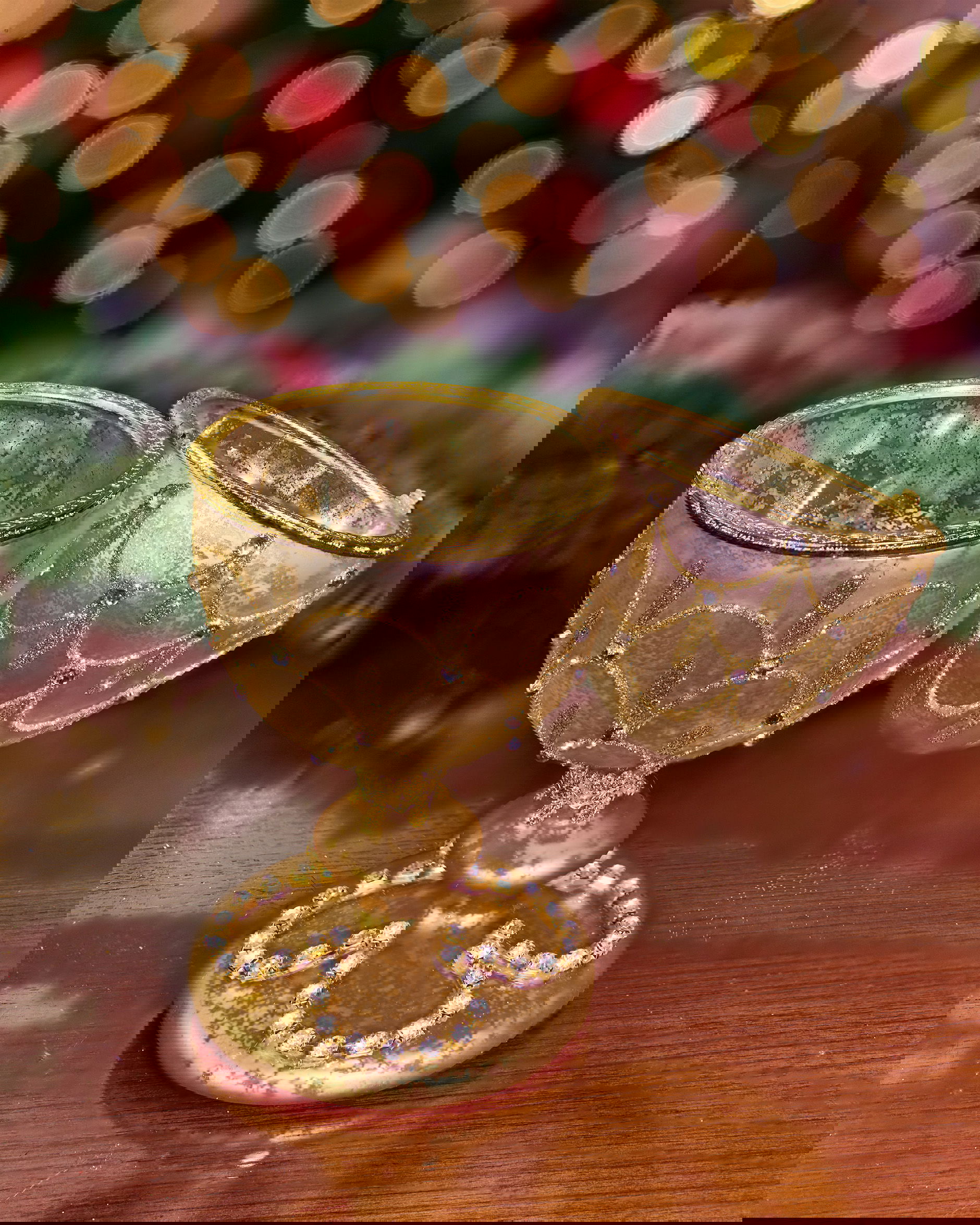 Anastasia Fabergé-ei kerstdecoratie goud