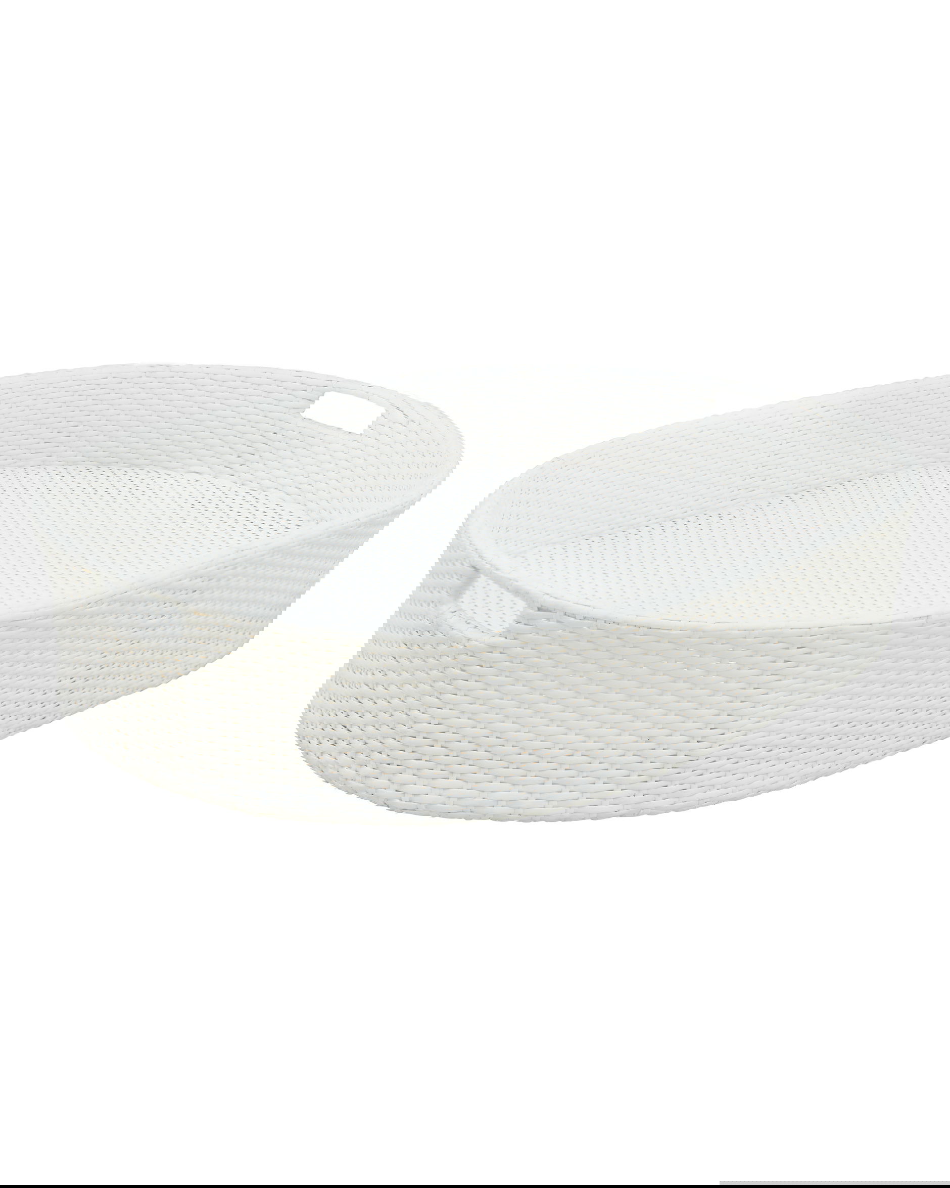 Flytande poolbricka vit oval