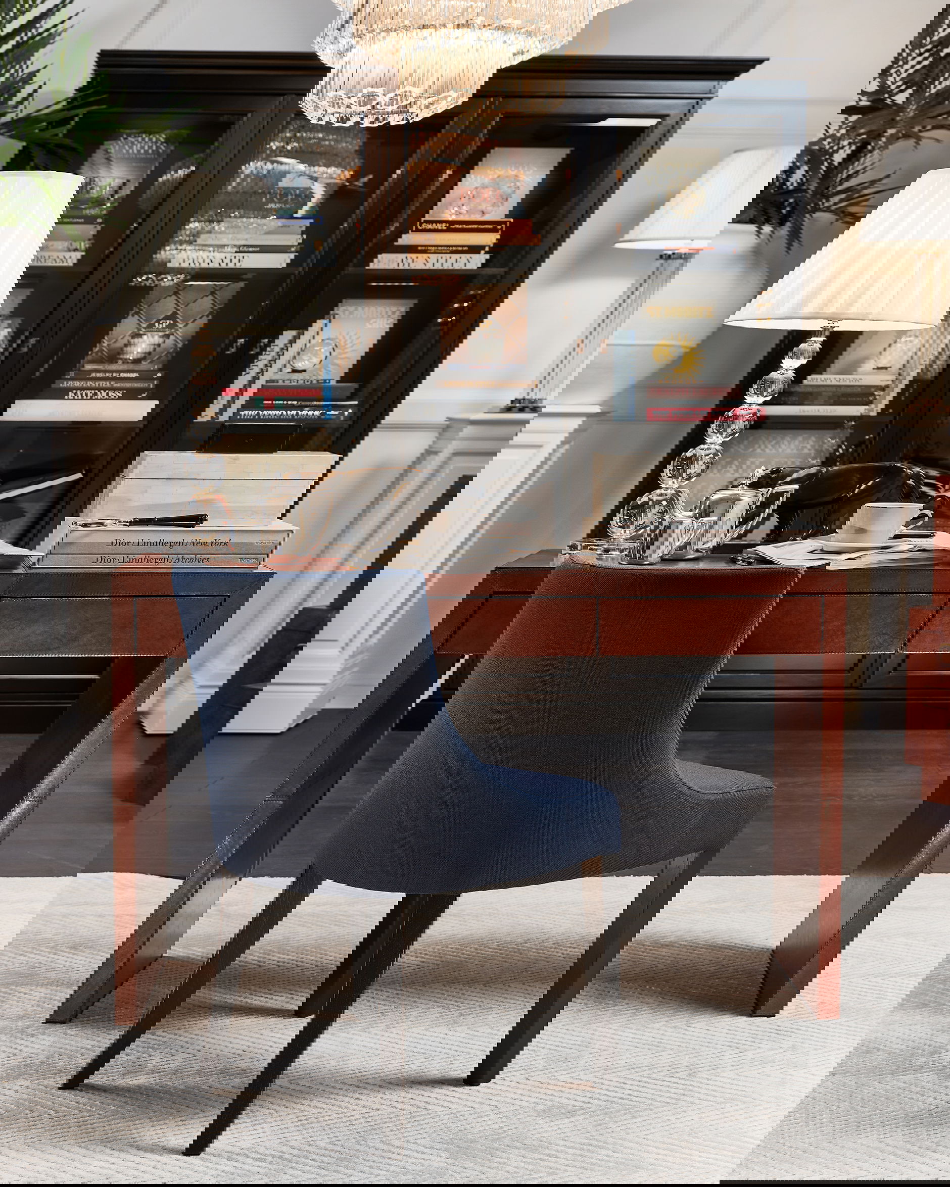 Kensington skrivbord läder