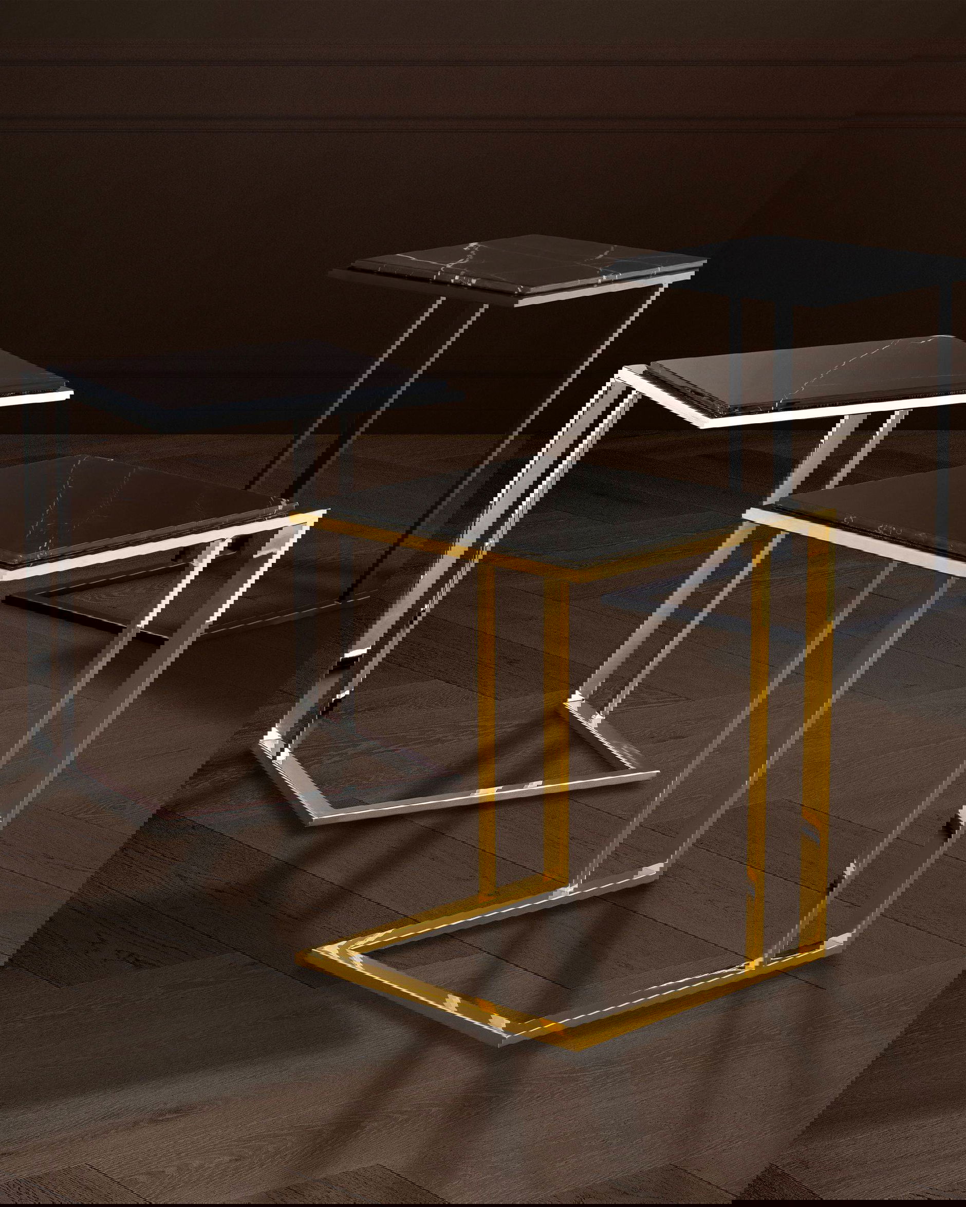 Cocktail sidobord marmor