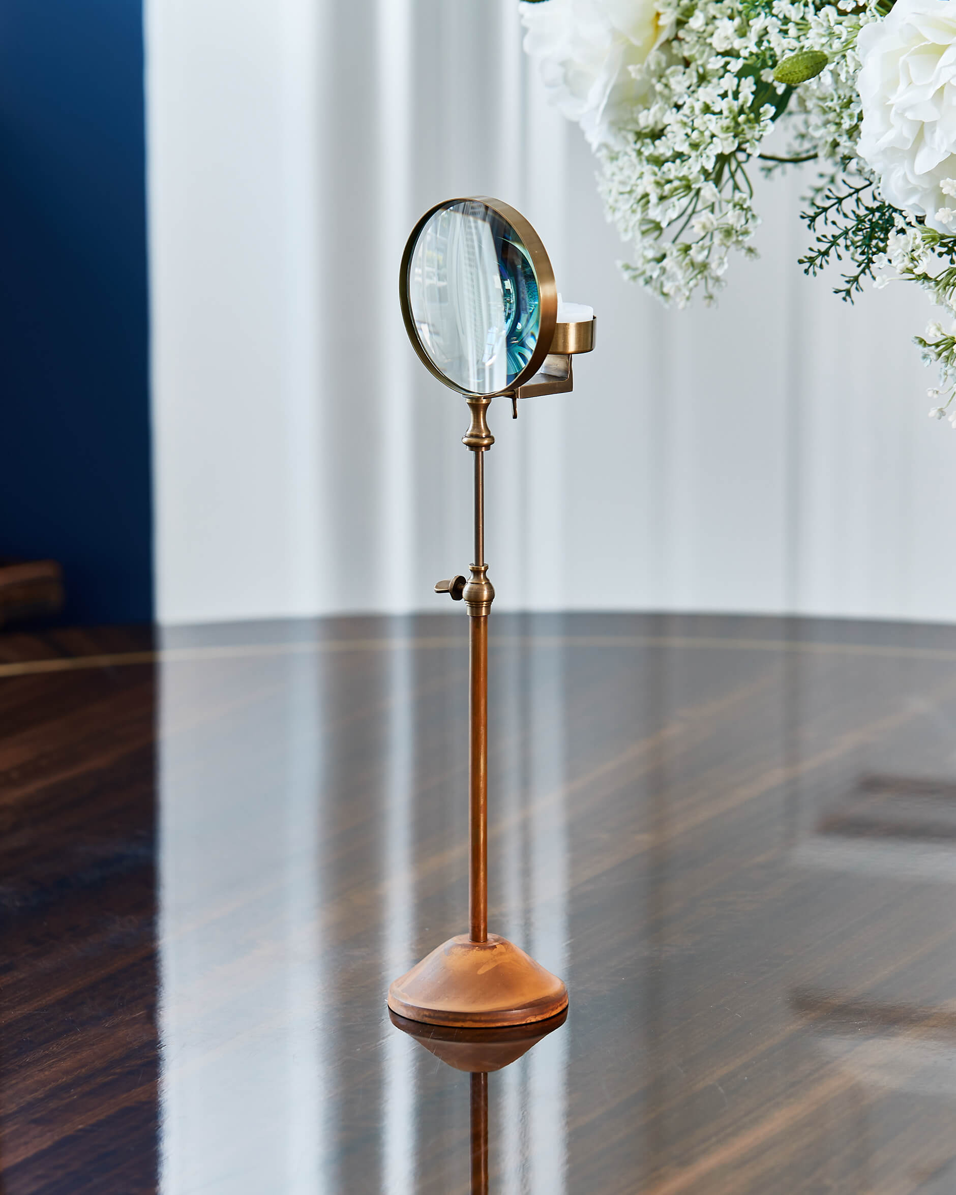 East ljushållare brun/mässing S