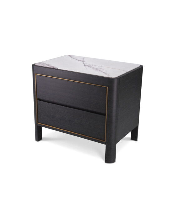 corazon sidobord charcoal grey oak veneer