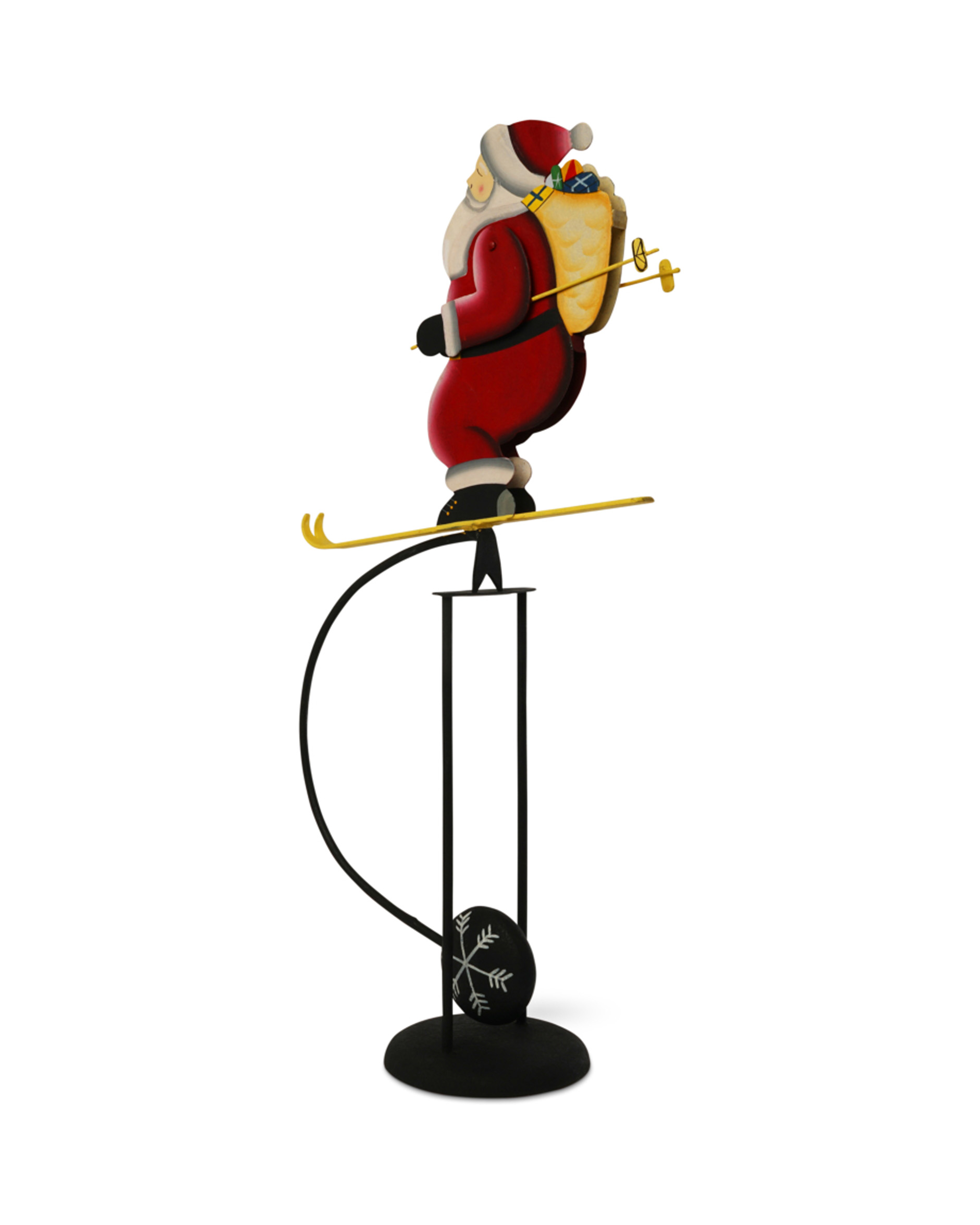 Skiing Santa Decoration