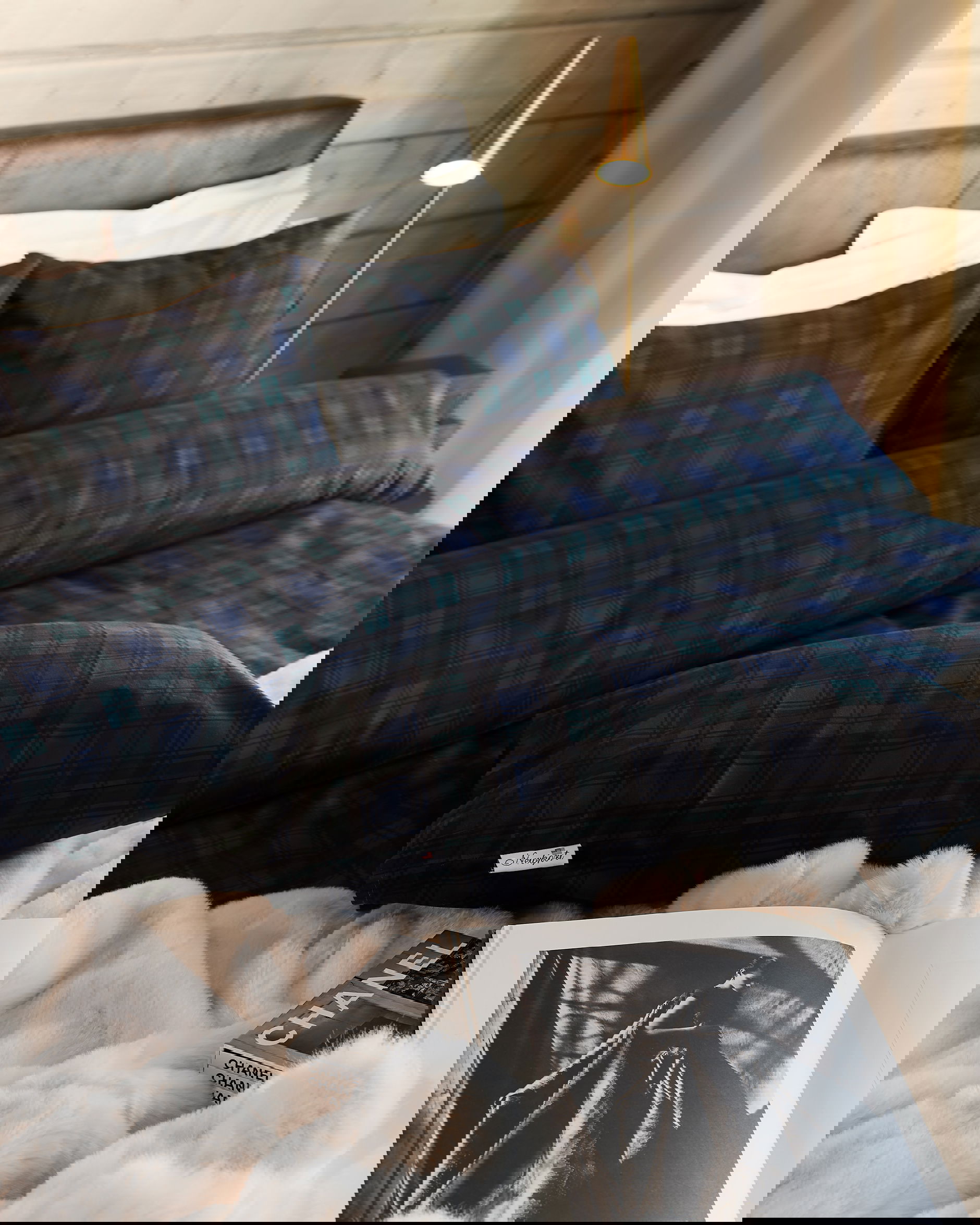 Gstaad påslakanset rutig