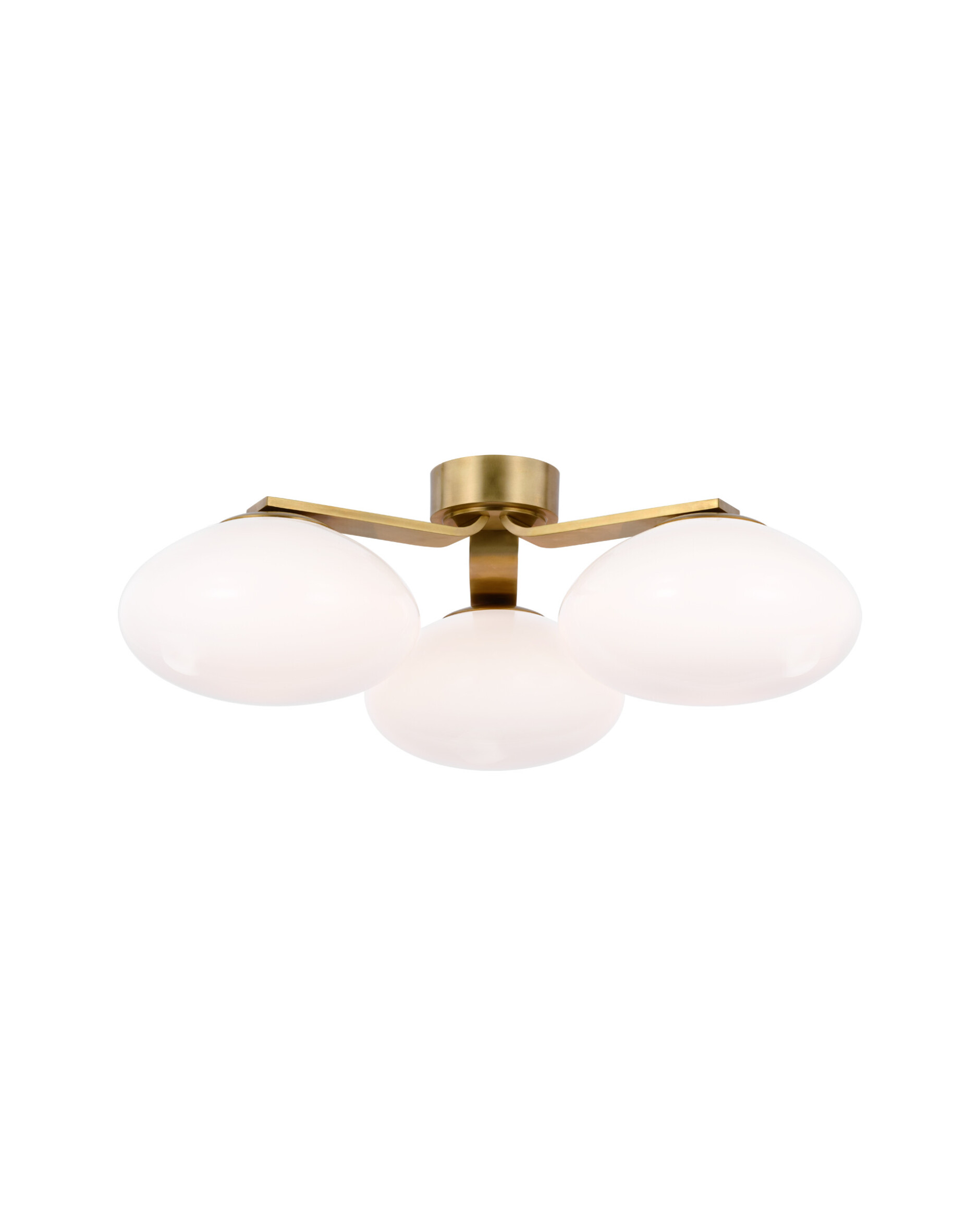 Marisol XL Triple Flush Mount Soft Brass