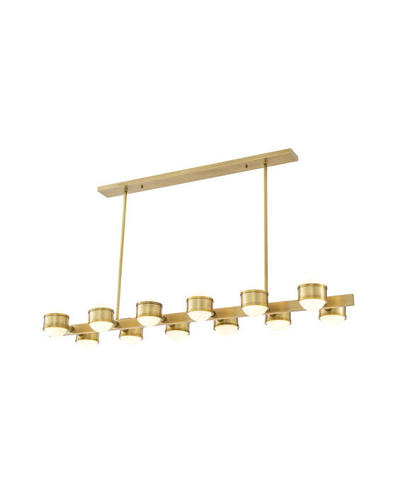 Aldo taklampa antik mässing