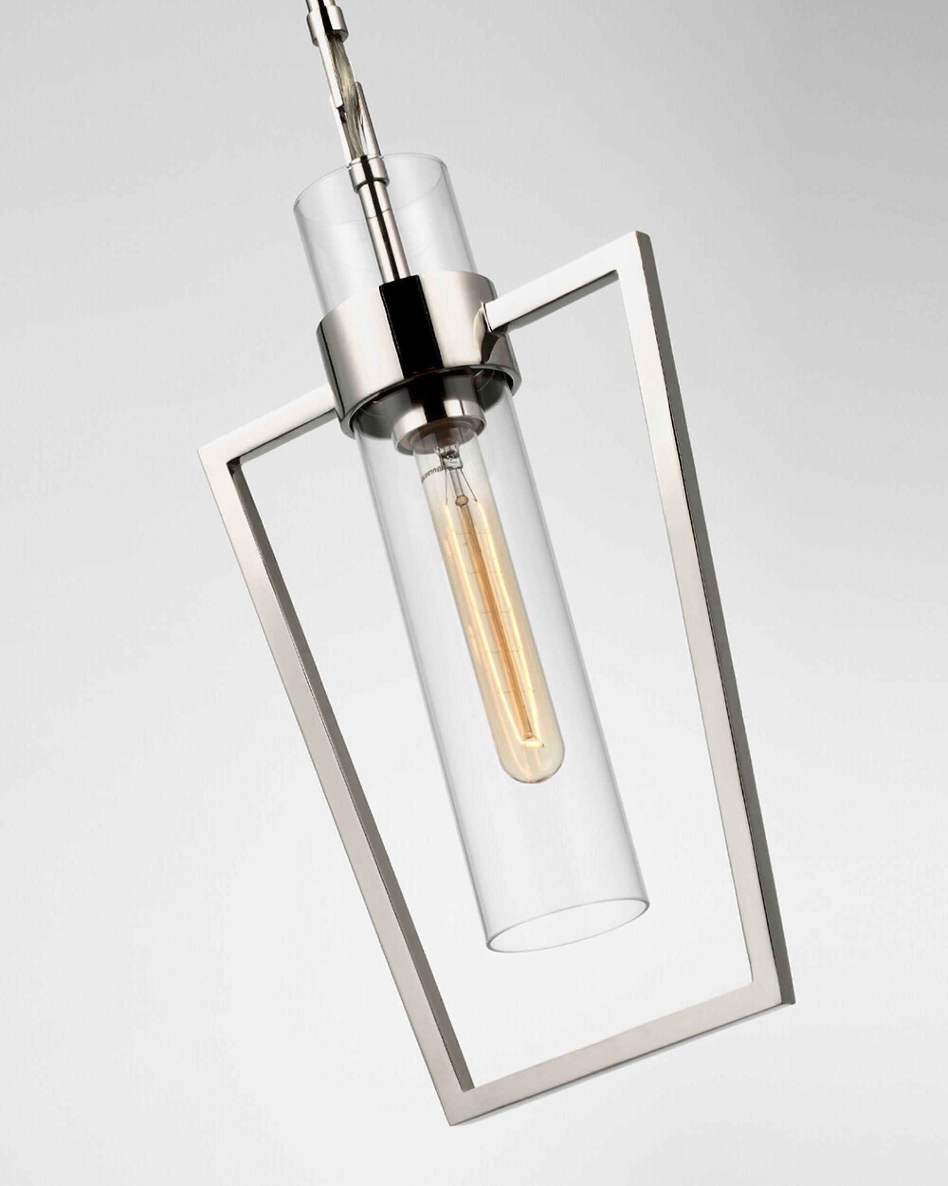 Presidio Petite takpendel nickel/klarglas