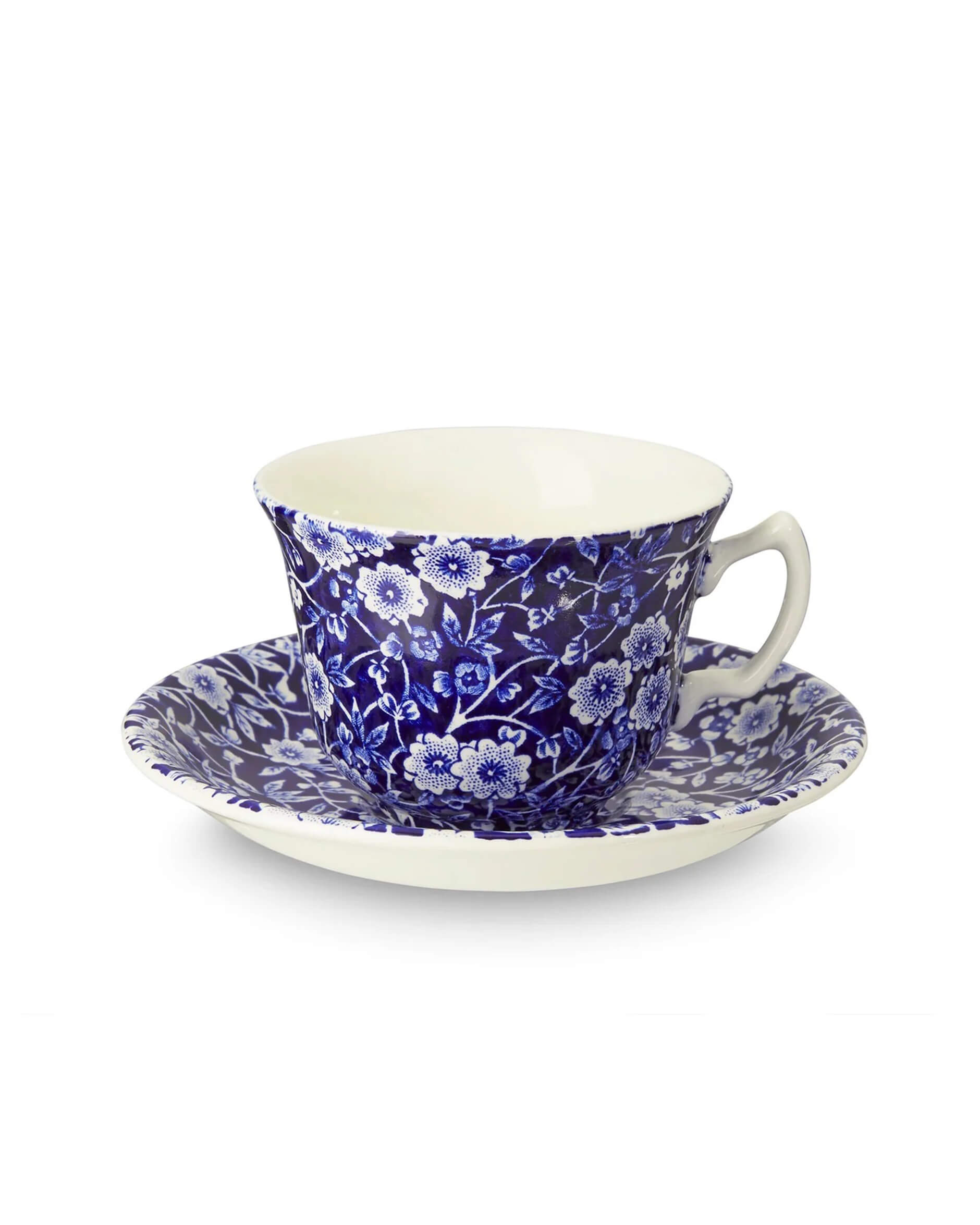 Blue Calico tekopp med fat