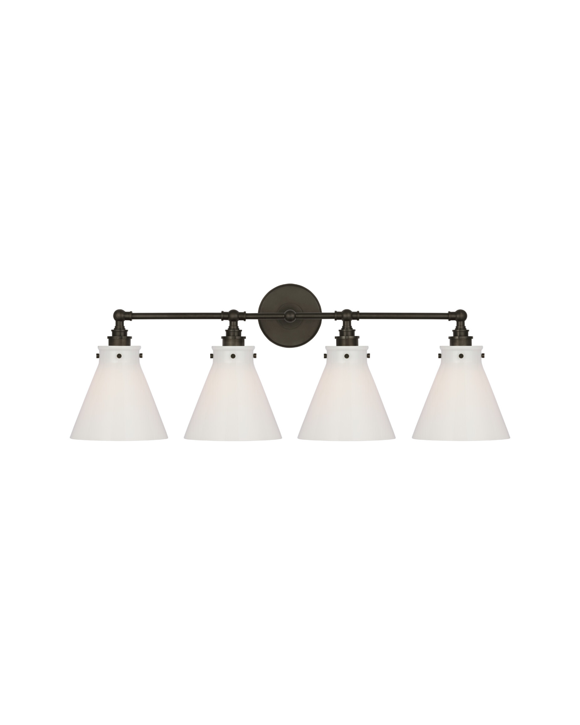 Parkington 32" badrumsbelysning brons/vitt glas