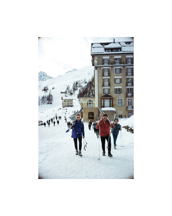 Skiers in St. Moritz