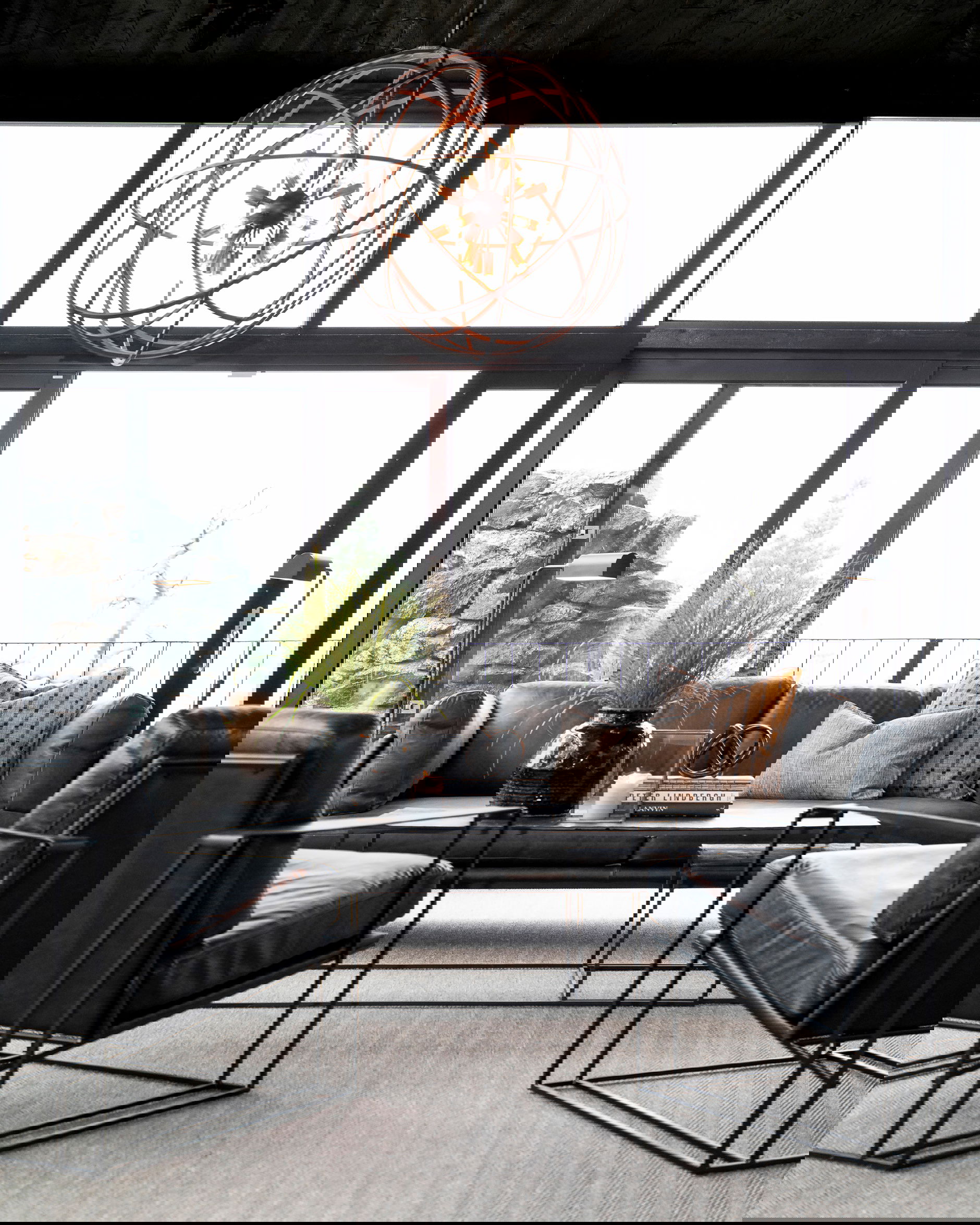 Brioche skinnsoffa ebony