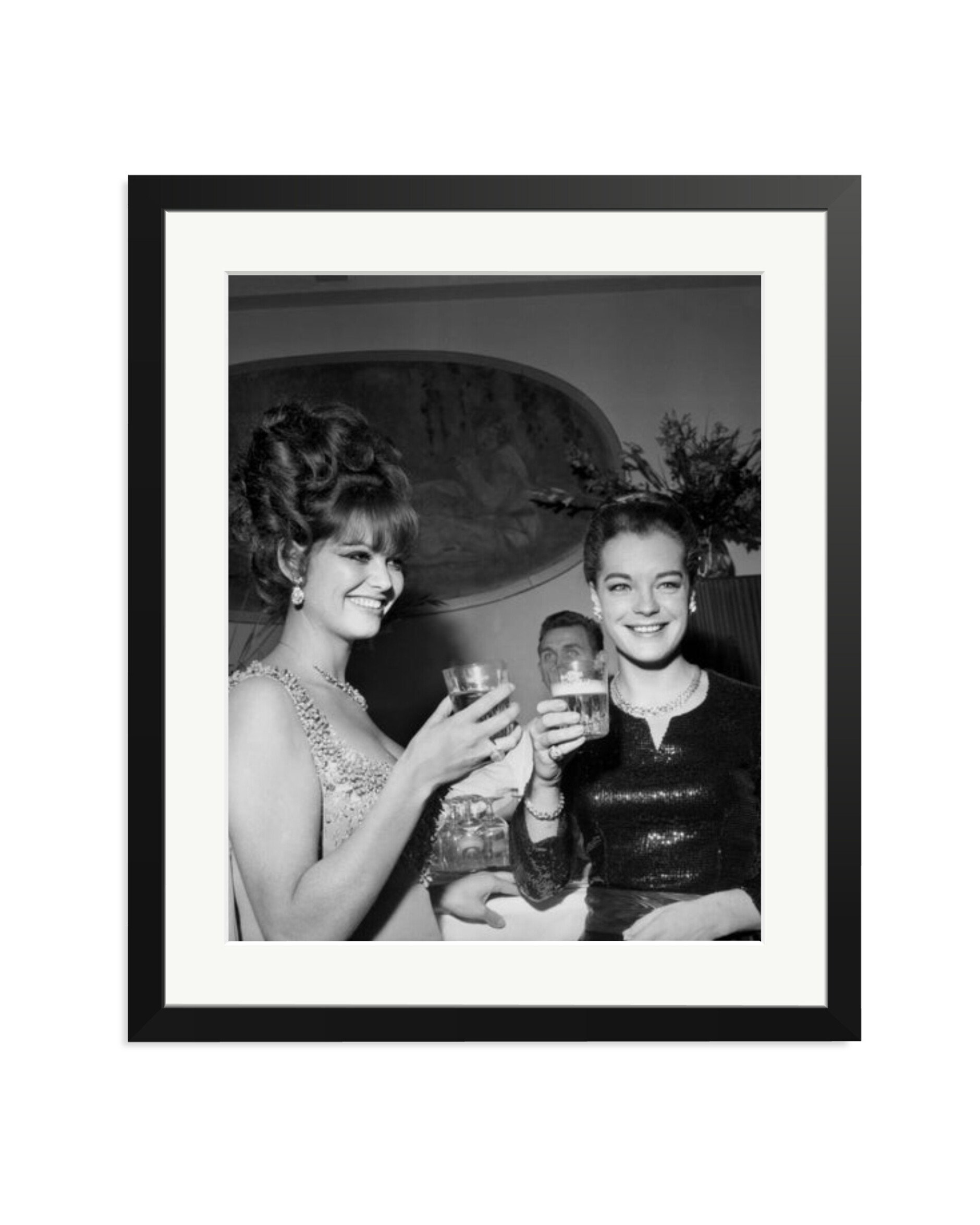 Claudia Cardinale and Romy Schneider Black / Large