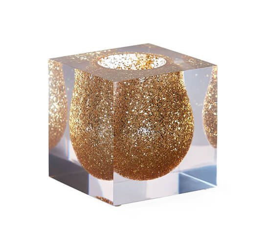 Gold - Bel Air Mini Scoop Vase Orange