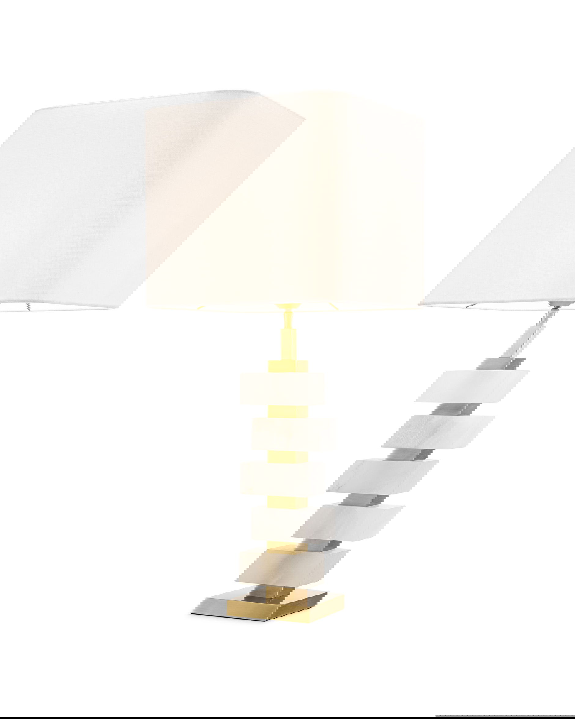 Amber bordslampa mässing