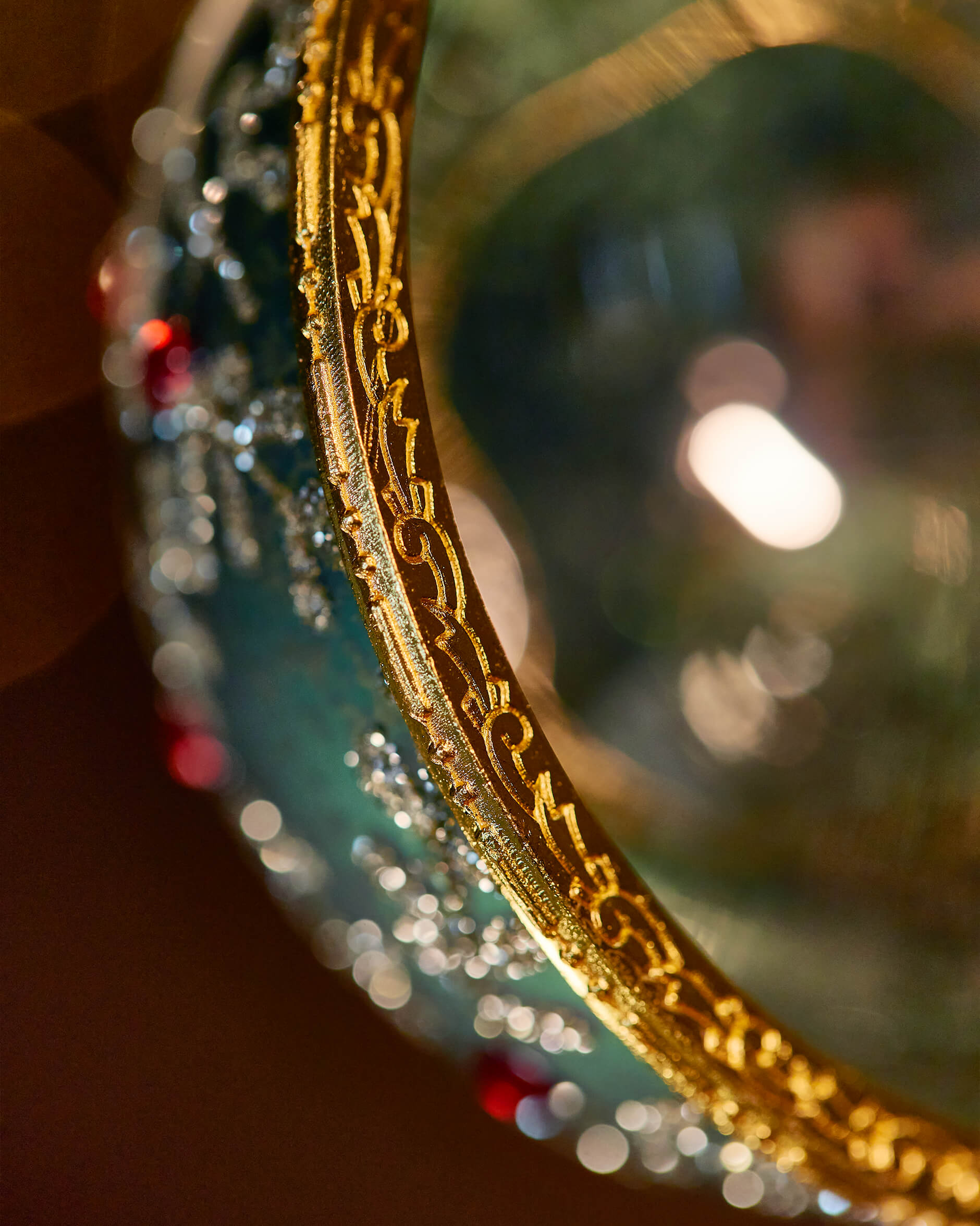 Dorothea julkula grön/guld 8cm