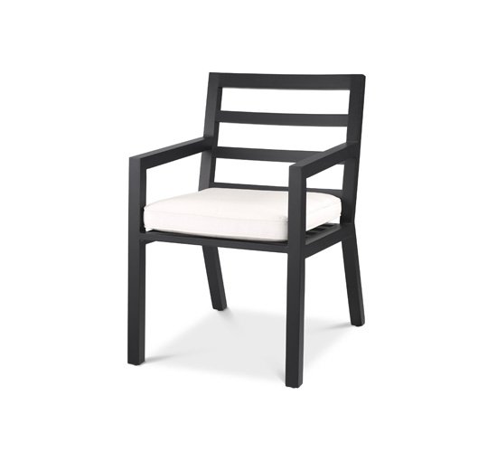 Zwart - Delta dining chair outdoor black