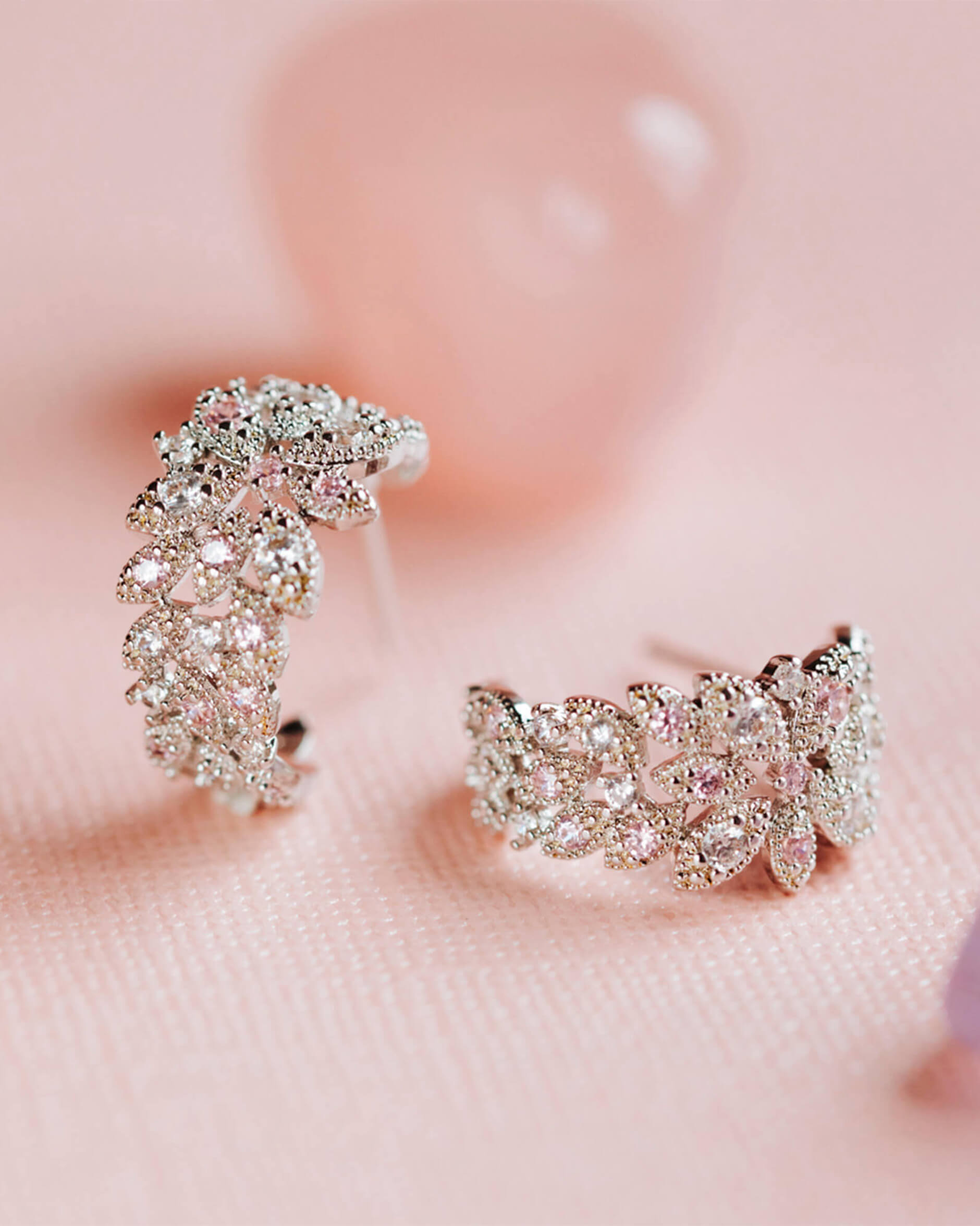 Laurel hoops örhängen silver