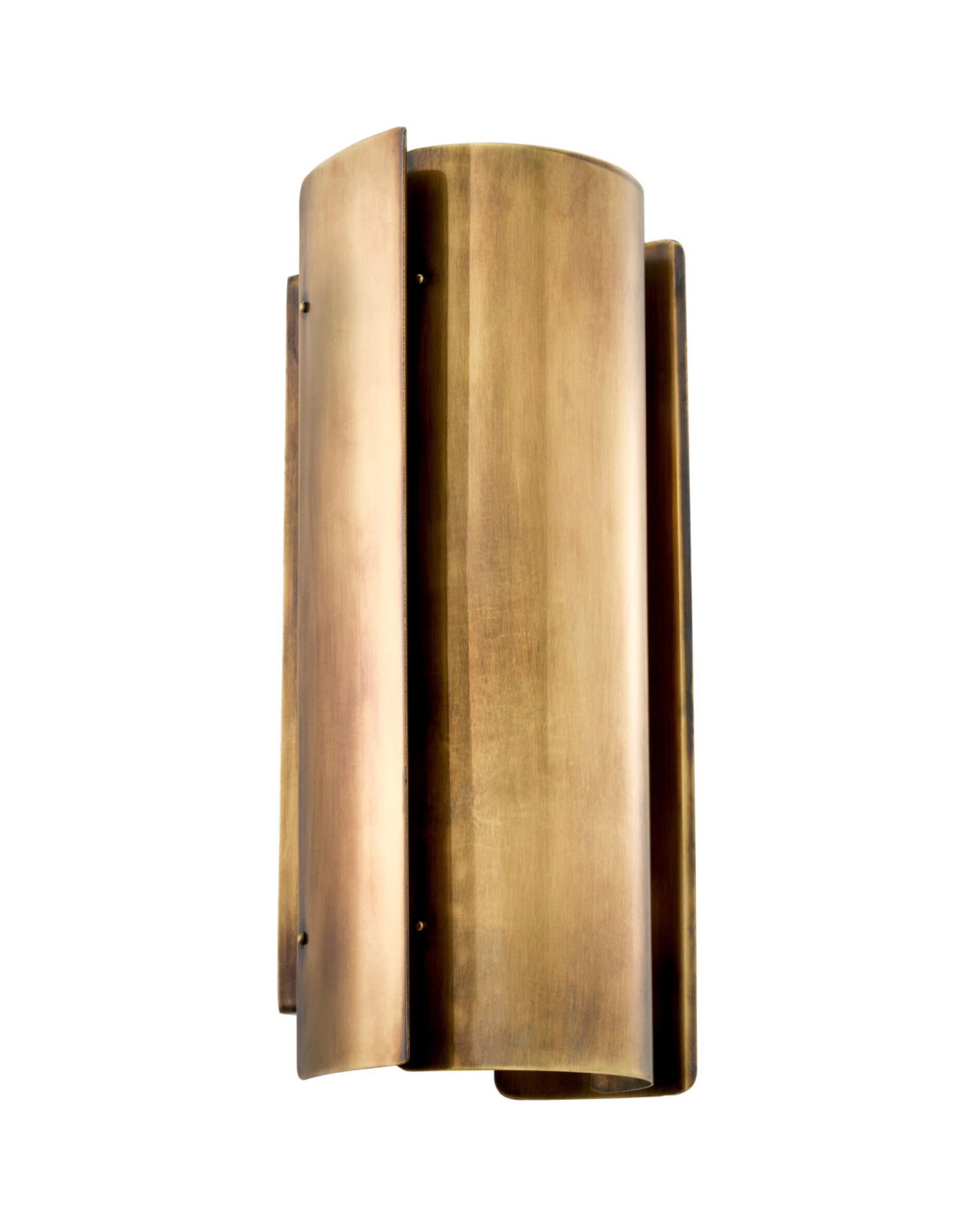 Verge wandlamp vintage messing