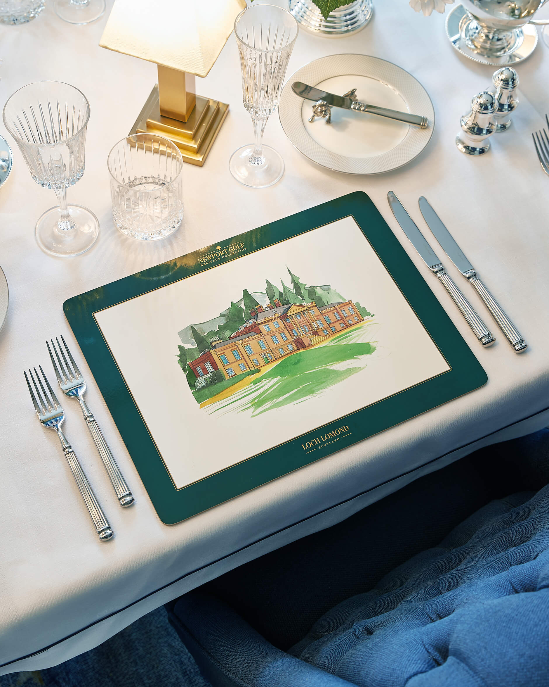 Clubhouse bordstablett grön/vit 6-pack