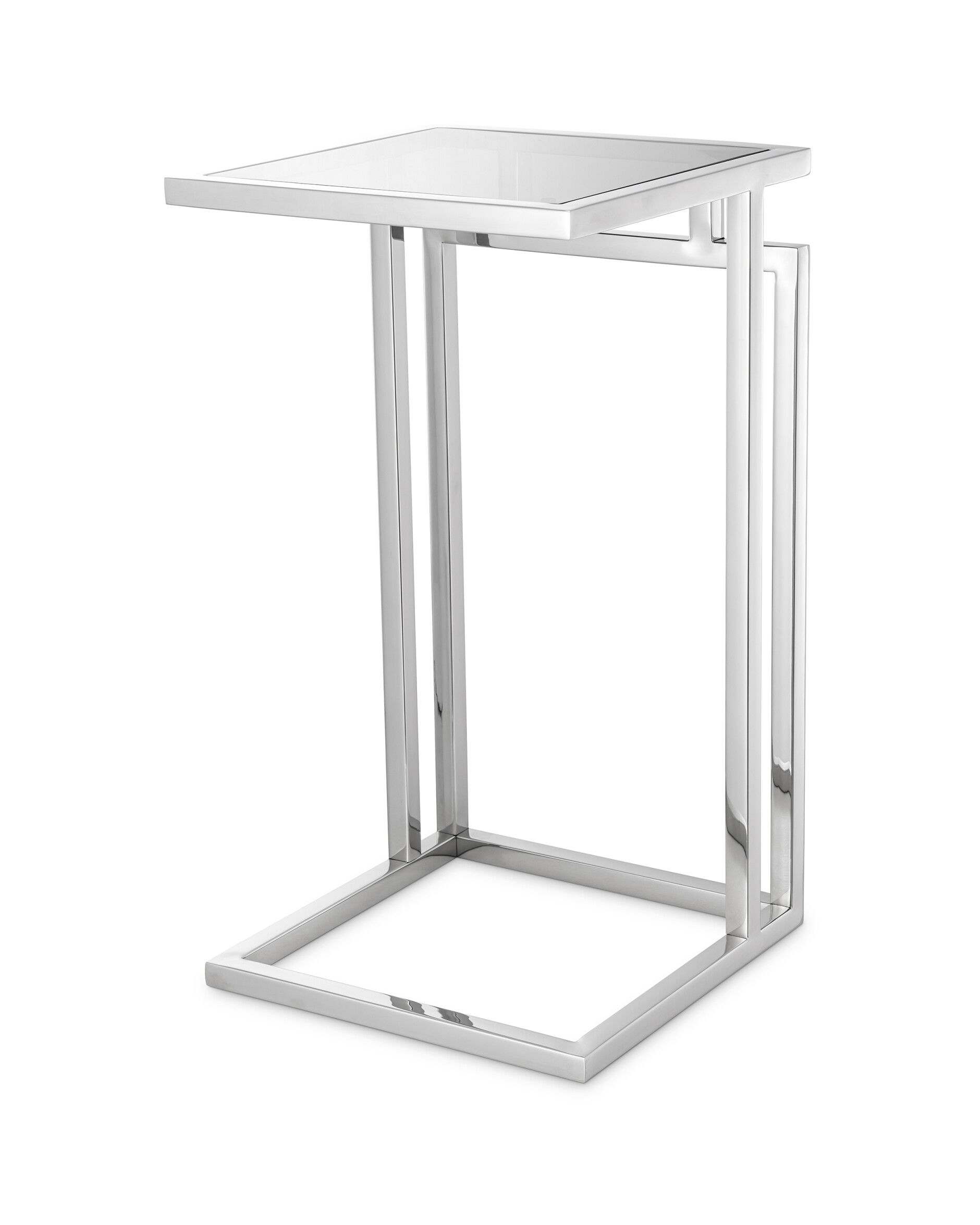 Marcus Side Table Polished Stainless Steel