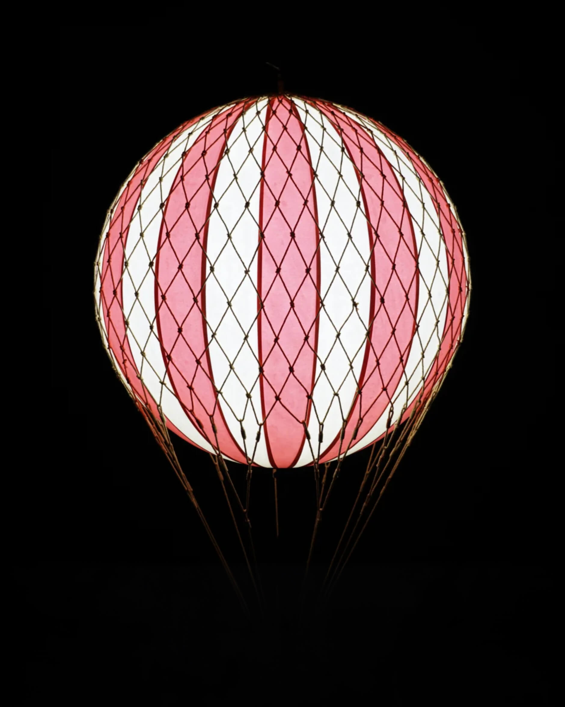 Jules Verne luftballong LED röd