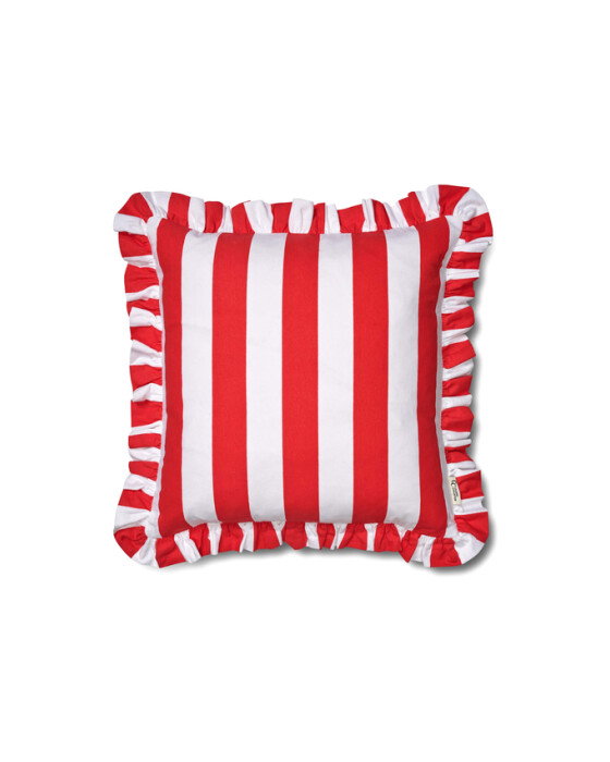 Ruffle Stripes kuddfodral röd | Textil - Kuddar - Kuddfodral | Möbelexperten