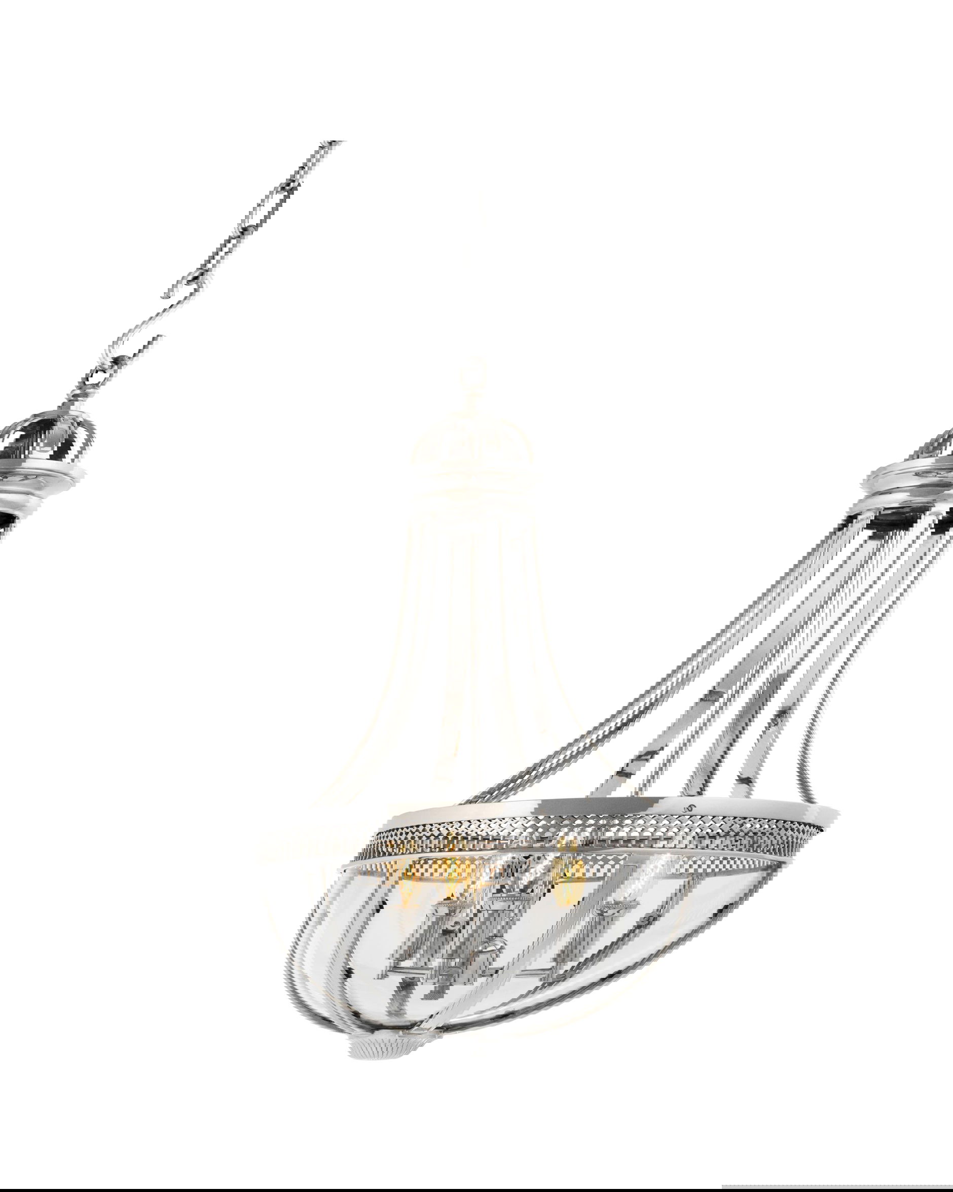 Capitol Hill Chandelier Nickel Small