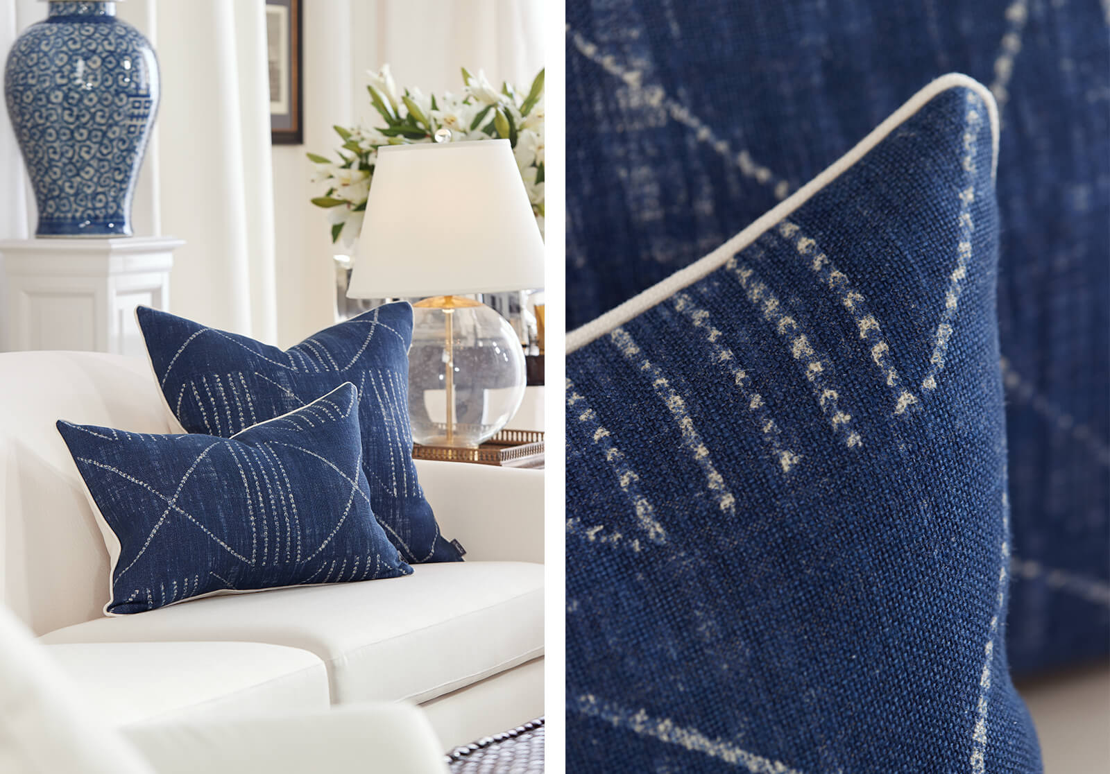 Blue & White Interior