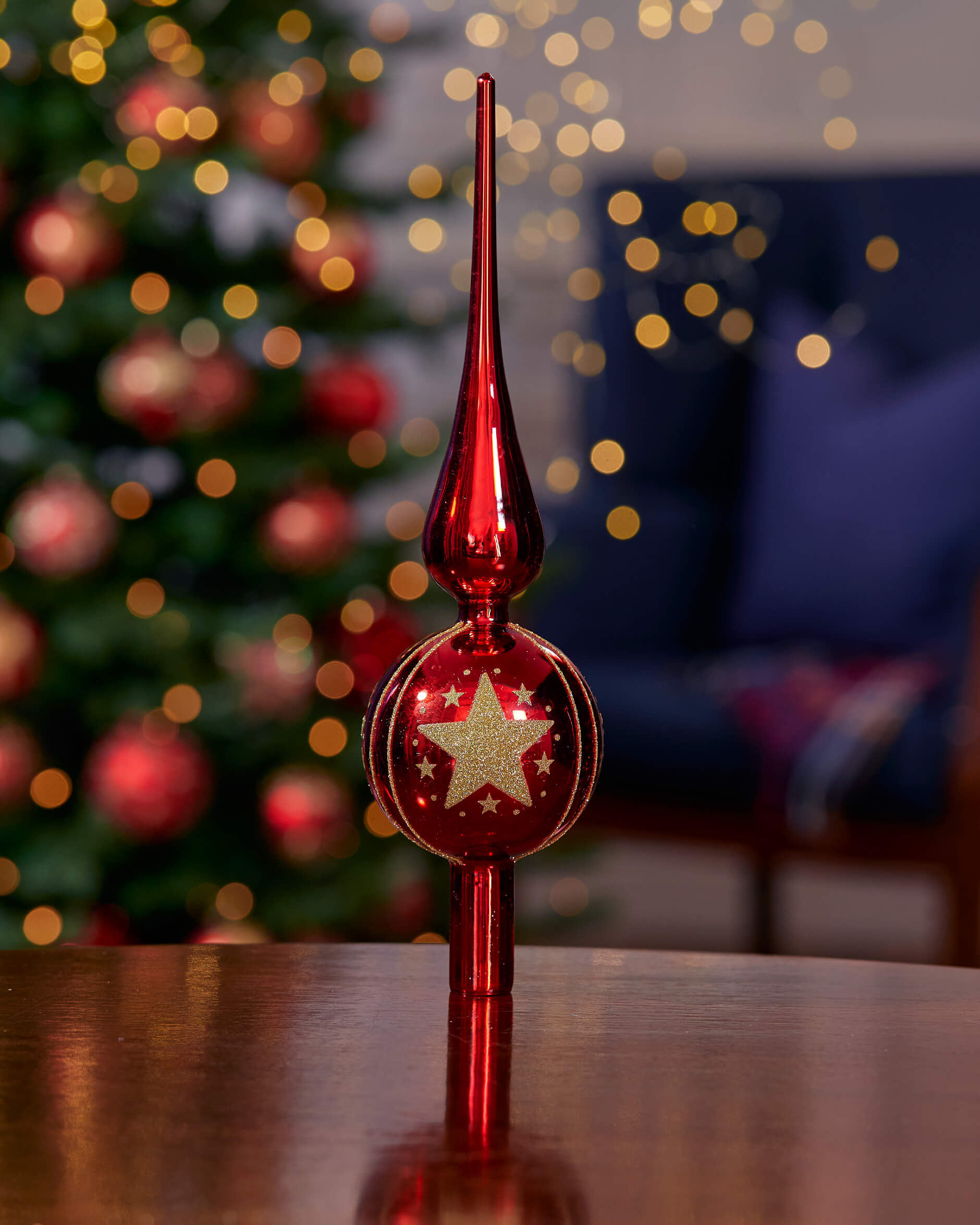 Valeria julgransspira röd