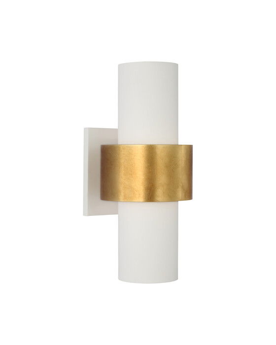 Chalmette vägglampa vit