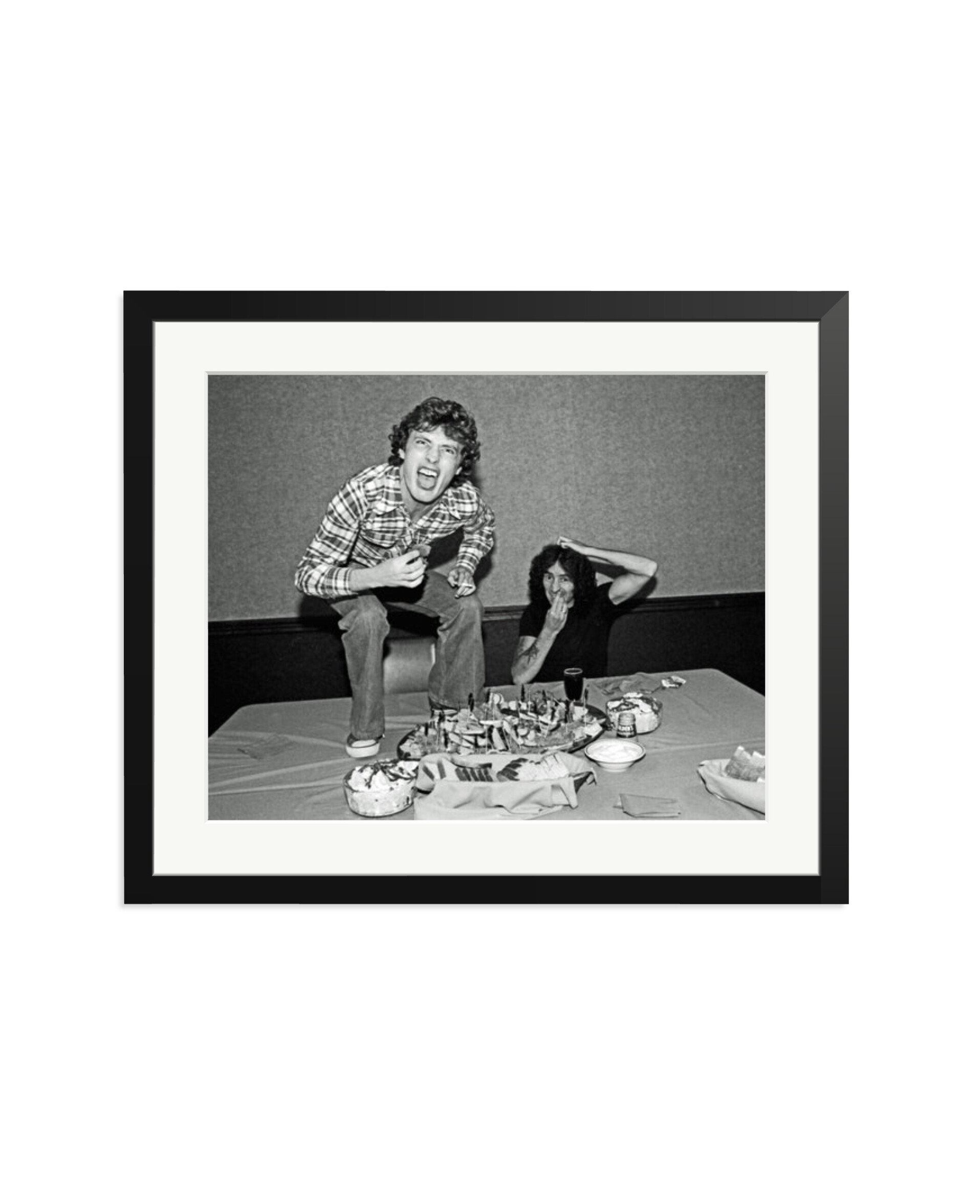 Angus Young and Bon Scott at Lunch, 1977 Black / Large
