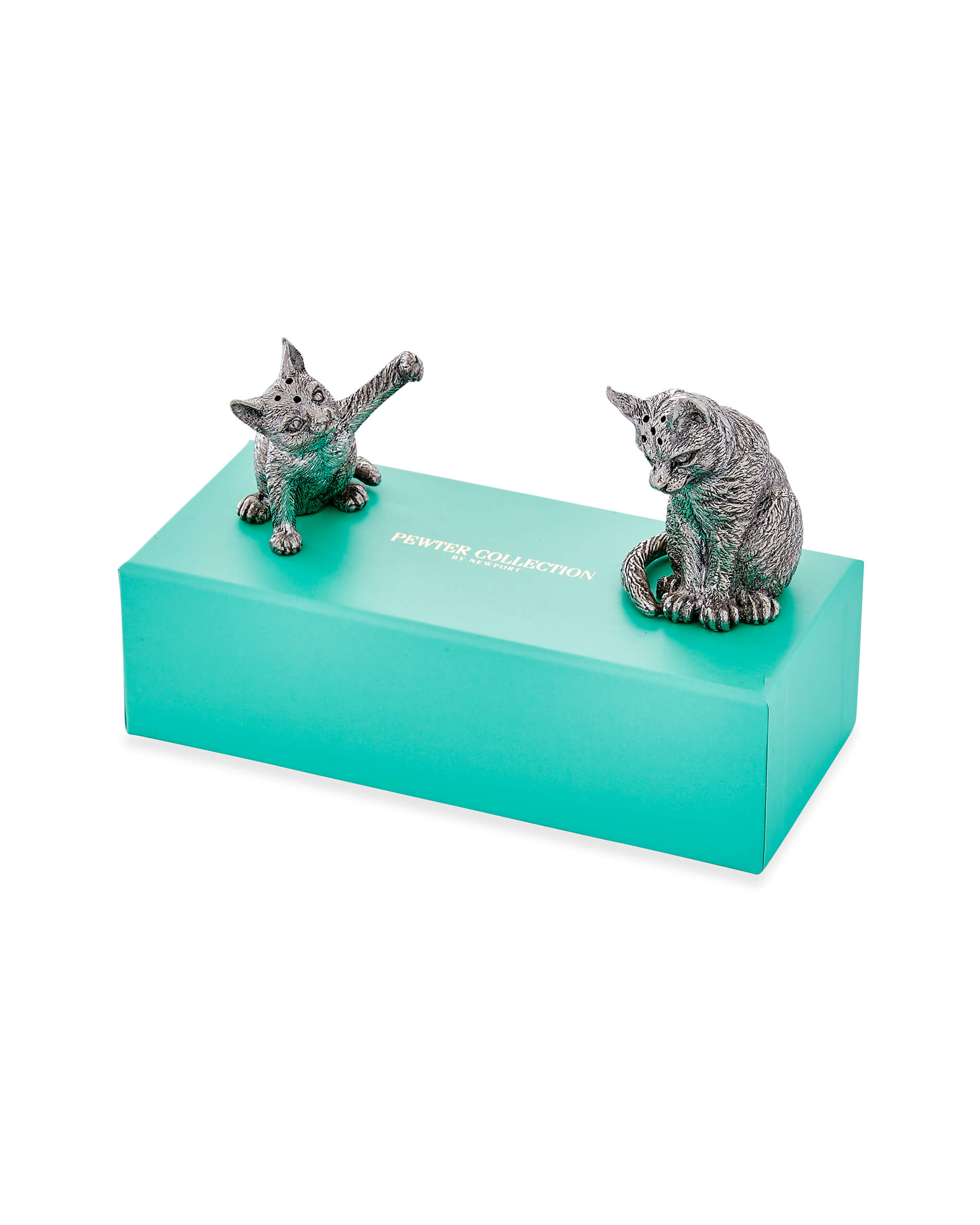 Katter salt- och pepparkar tenn