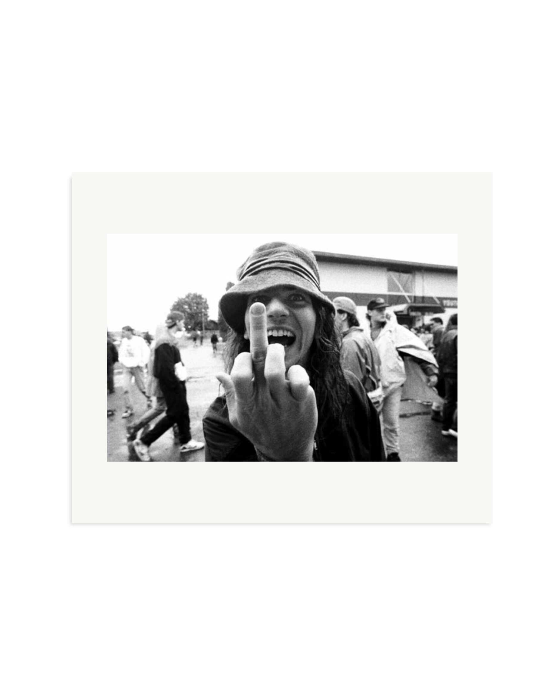 Eddie Vedder Flipping the Bird Print Only / Large