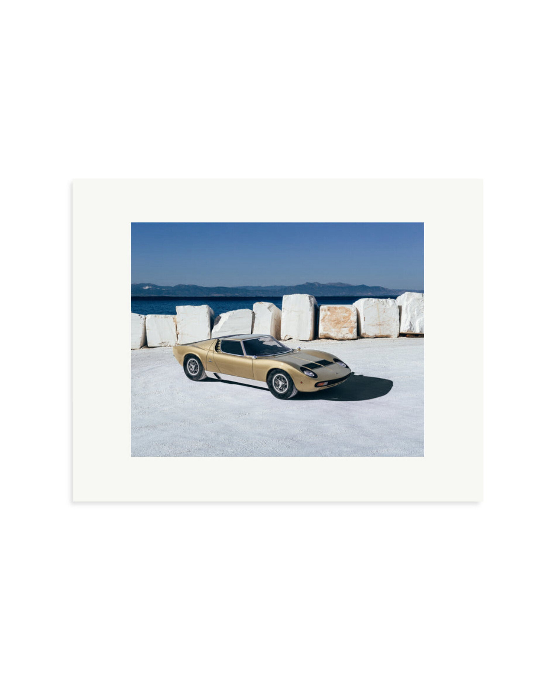 Lamborghini Miura in Greece Print Only / Small