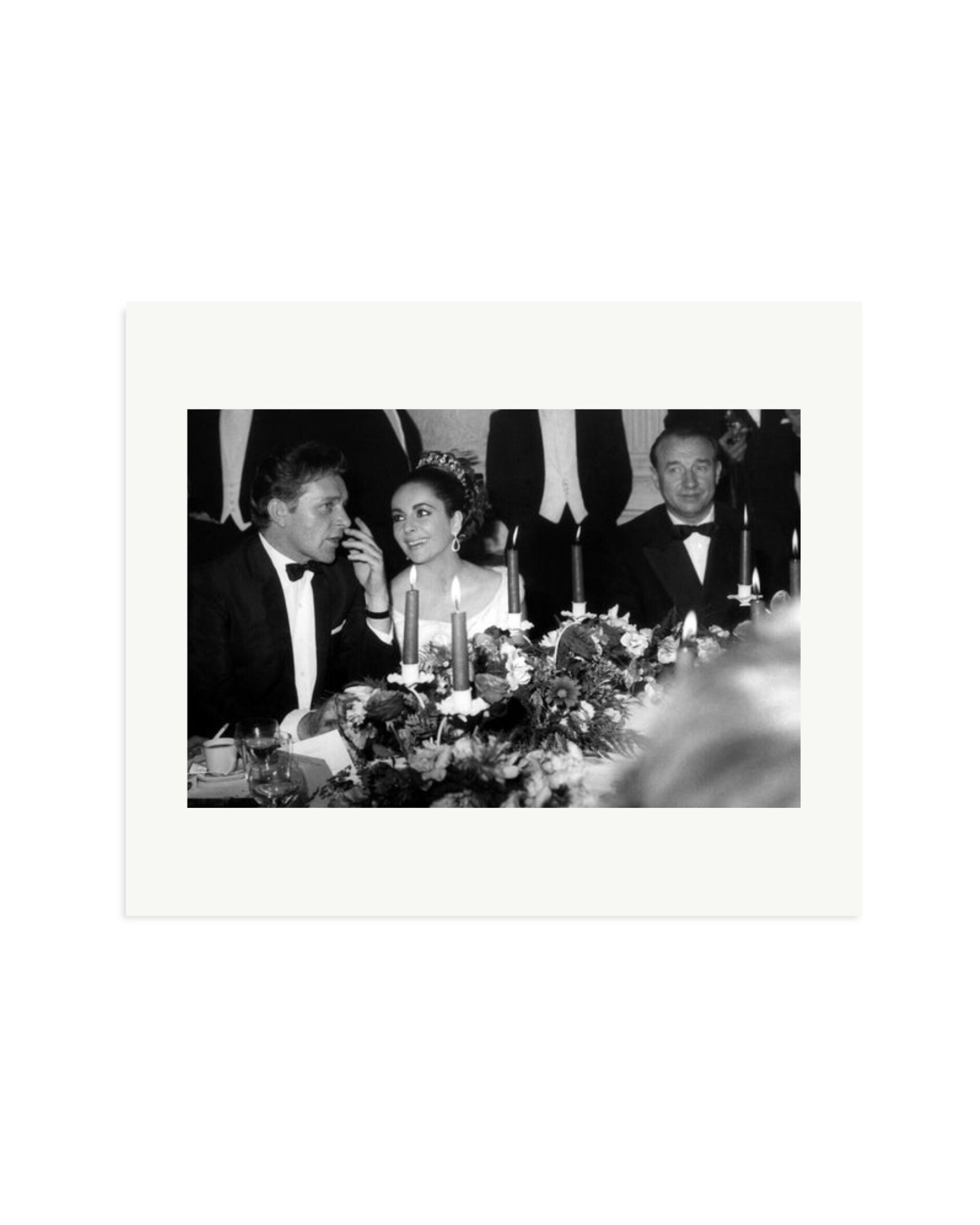 Taylor And Burton at Dinner Print Only / Large