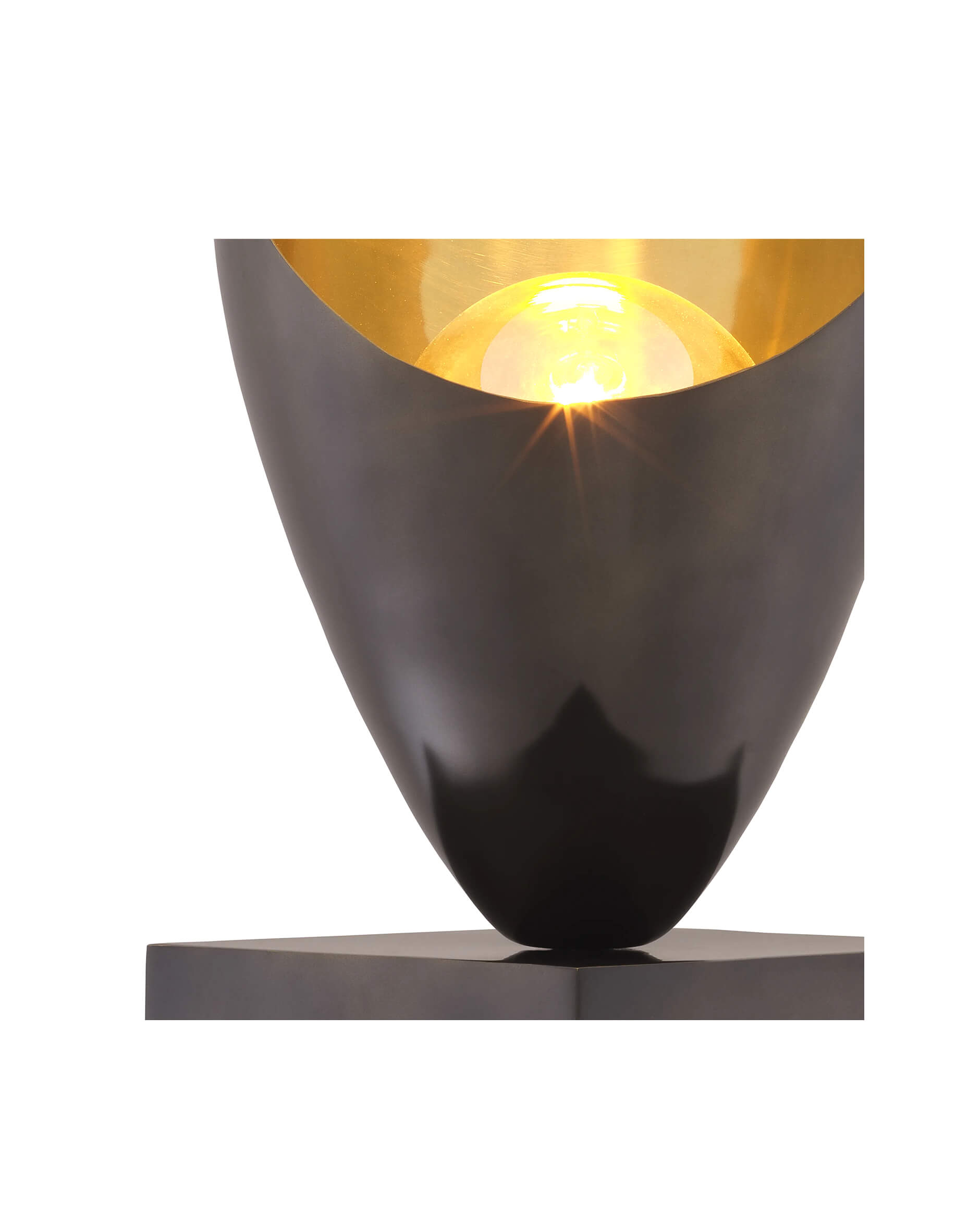 Grotto Table Lamp Gunmetal Finish