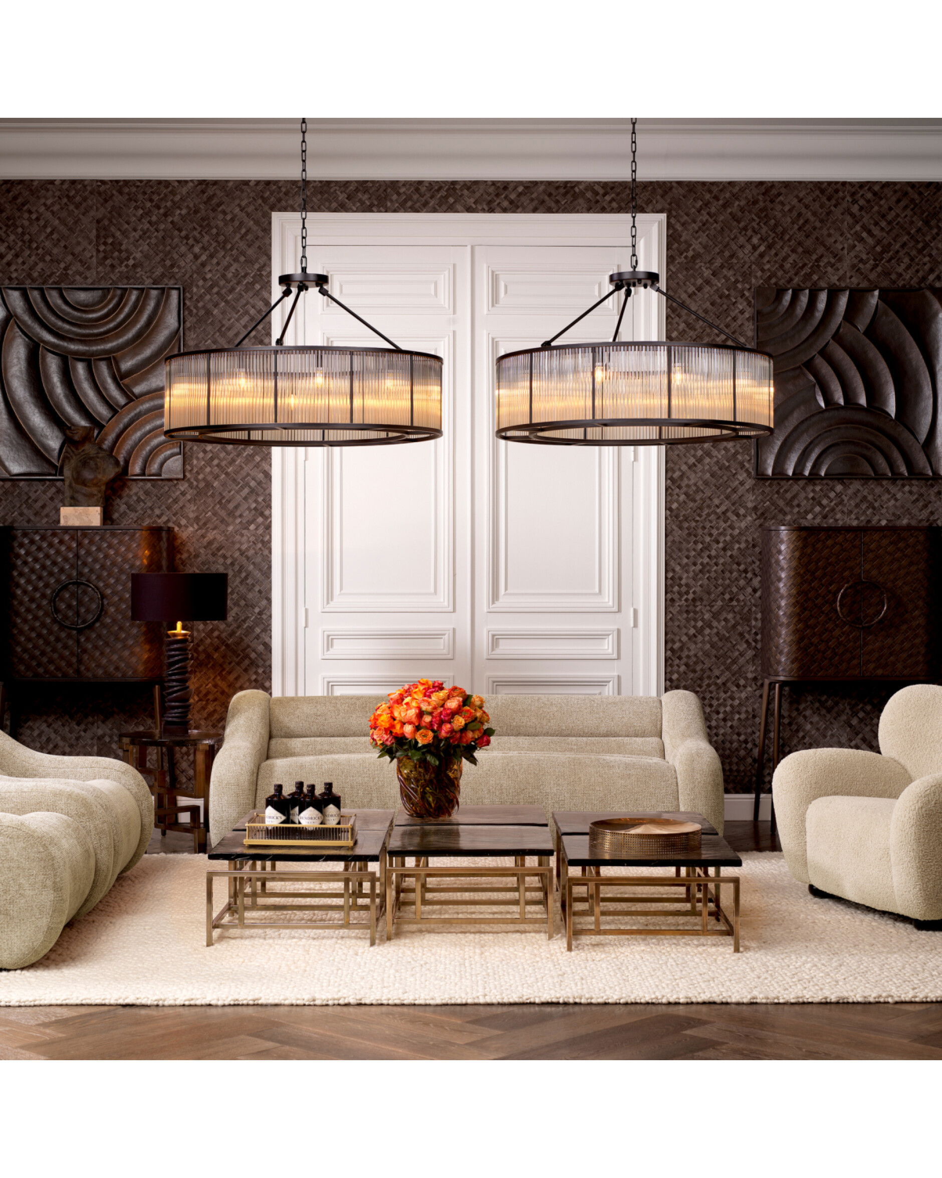 Gee Side Table Antique Brass