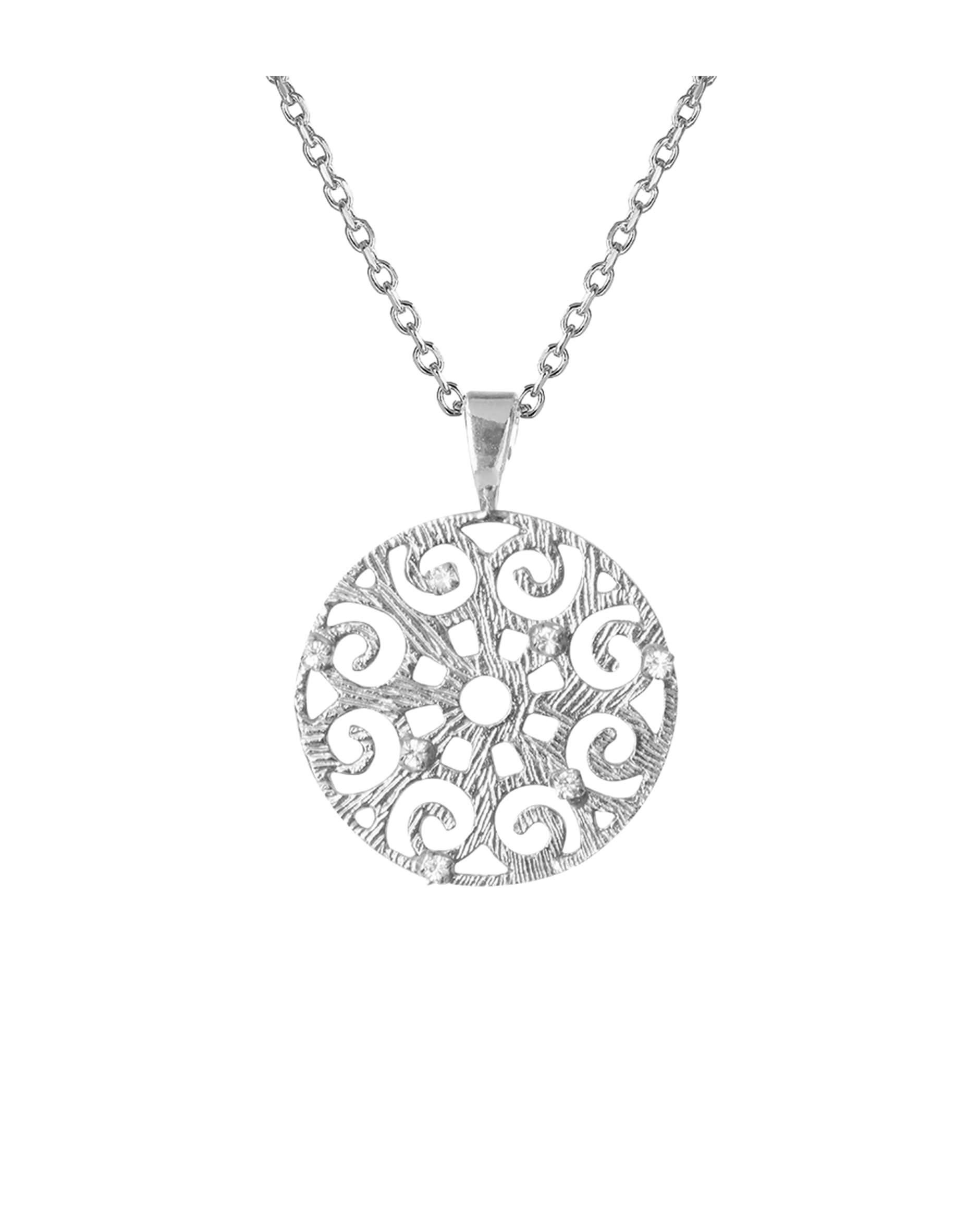 Evanna necklace crystal rhodium