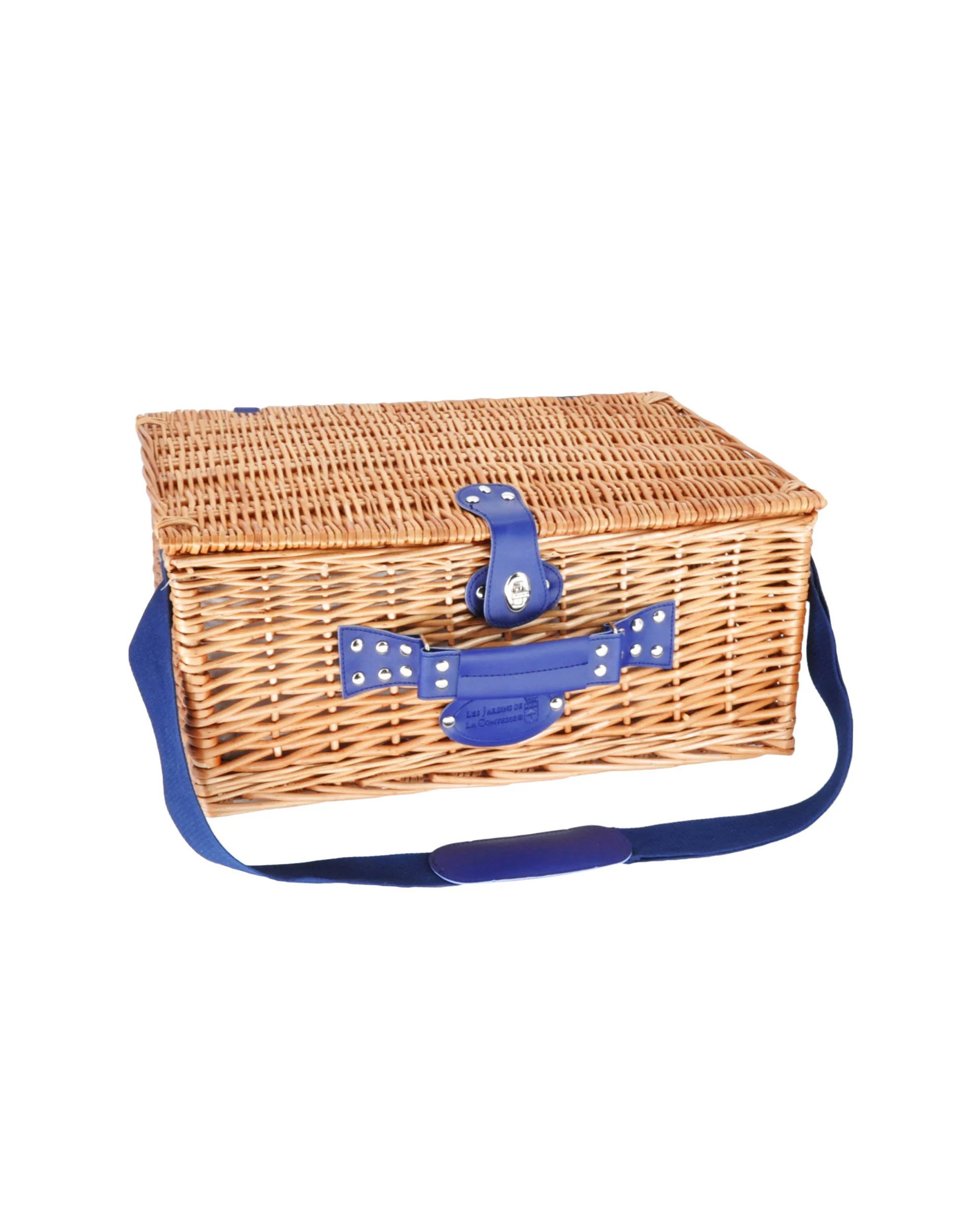 Fontainebleau picknickkorg 4-set blå