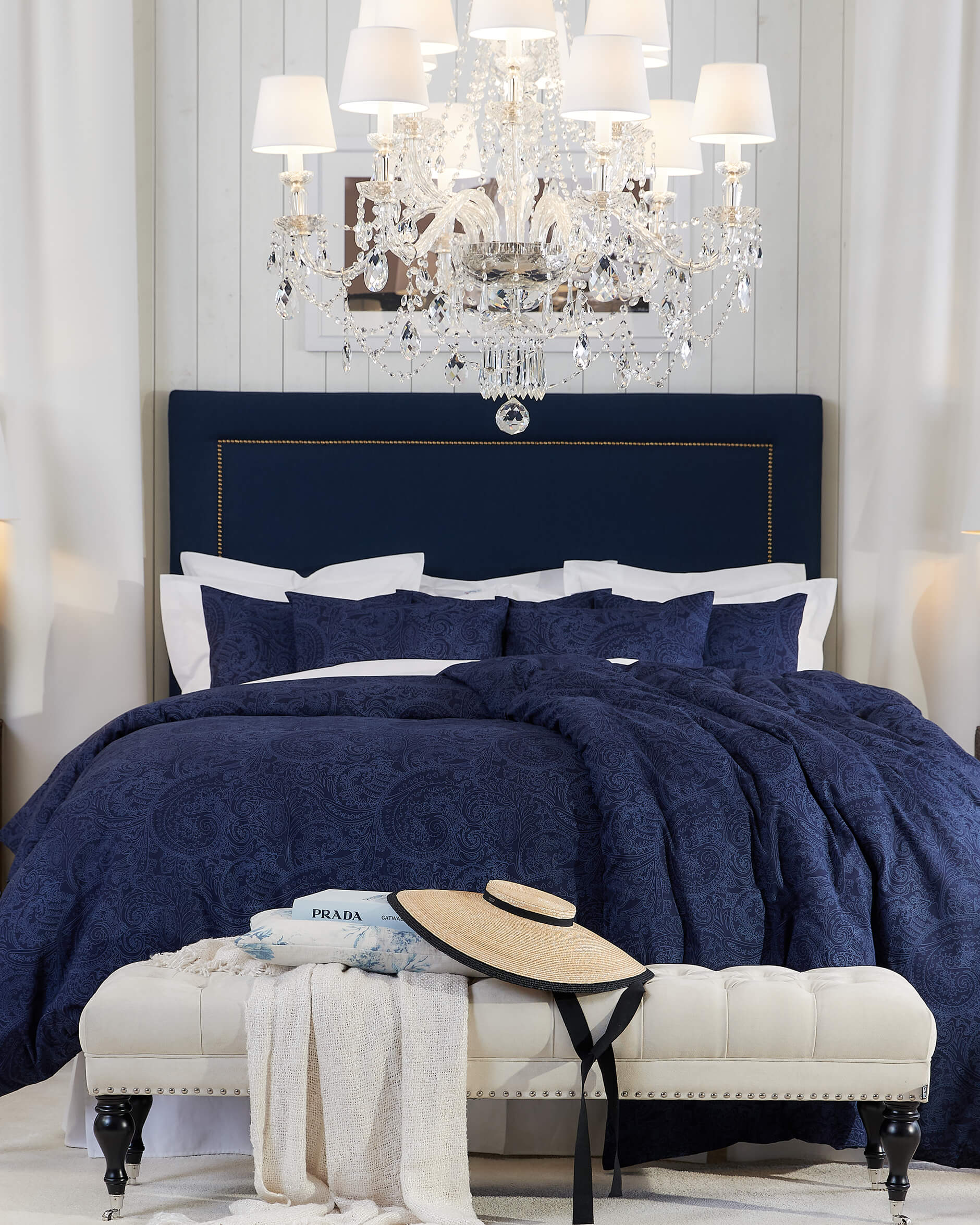 Linton sänggavel indigo