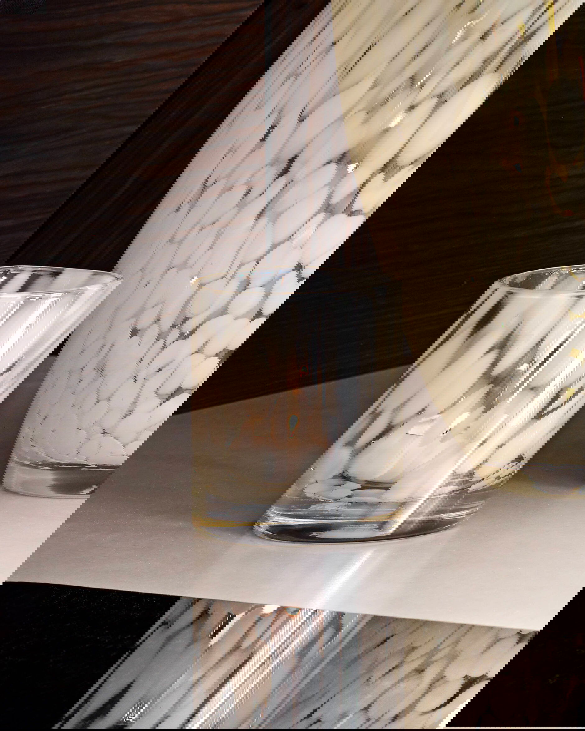 Marseille ljuslykta vit