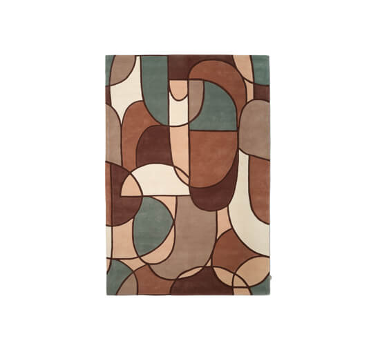 Modern Abstract teppe multi pastell