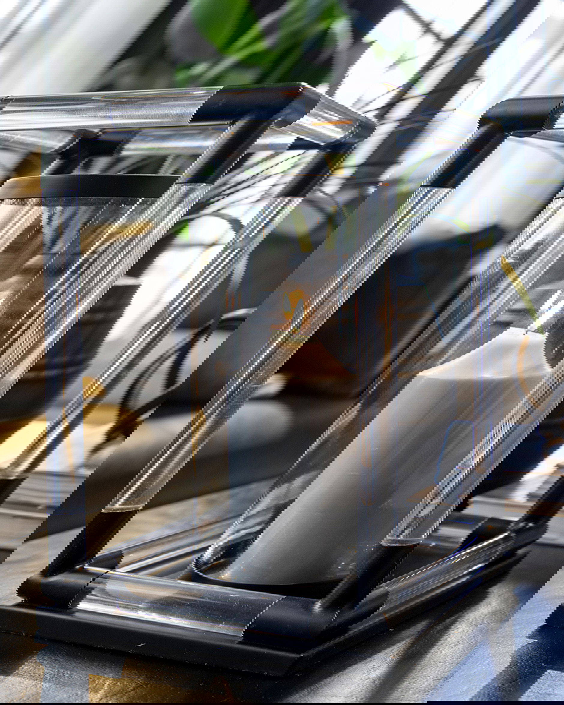 Baltimore-kynttilälyhty matta musta OUTLET