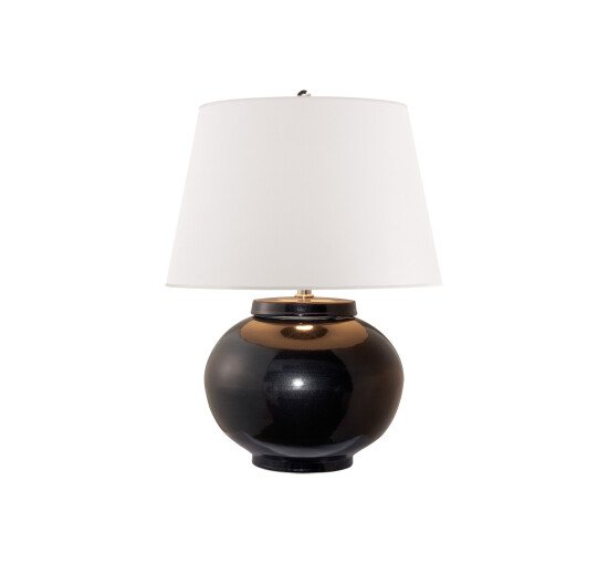 null - Carter Table Lamp Black Porcelain